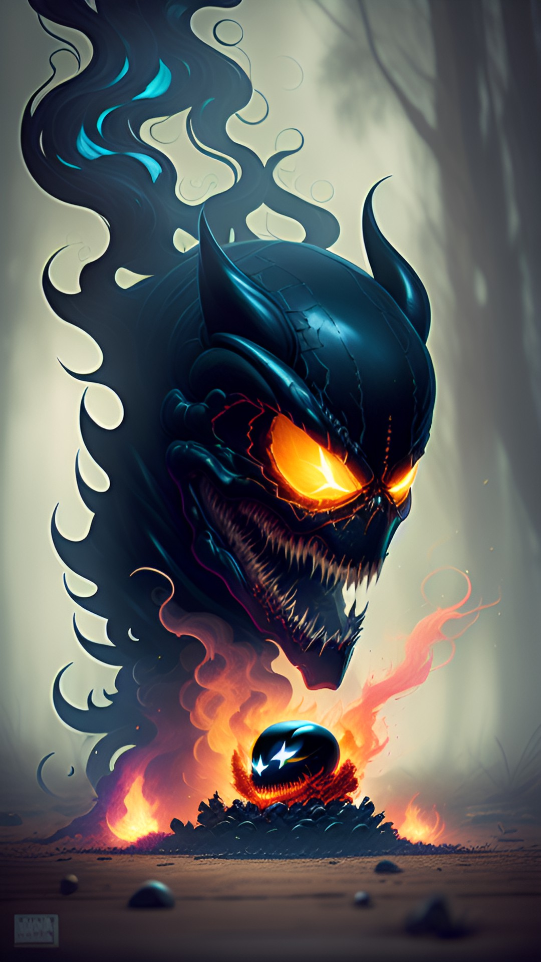 Ghost simbiont - venom + ghost rider preview