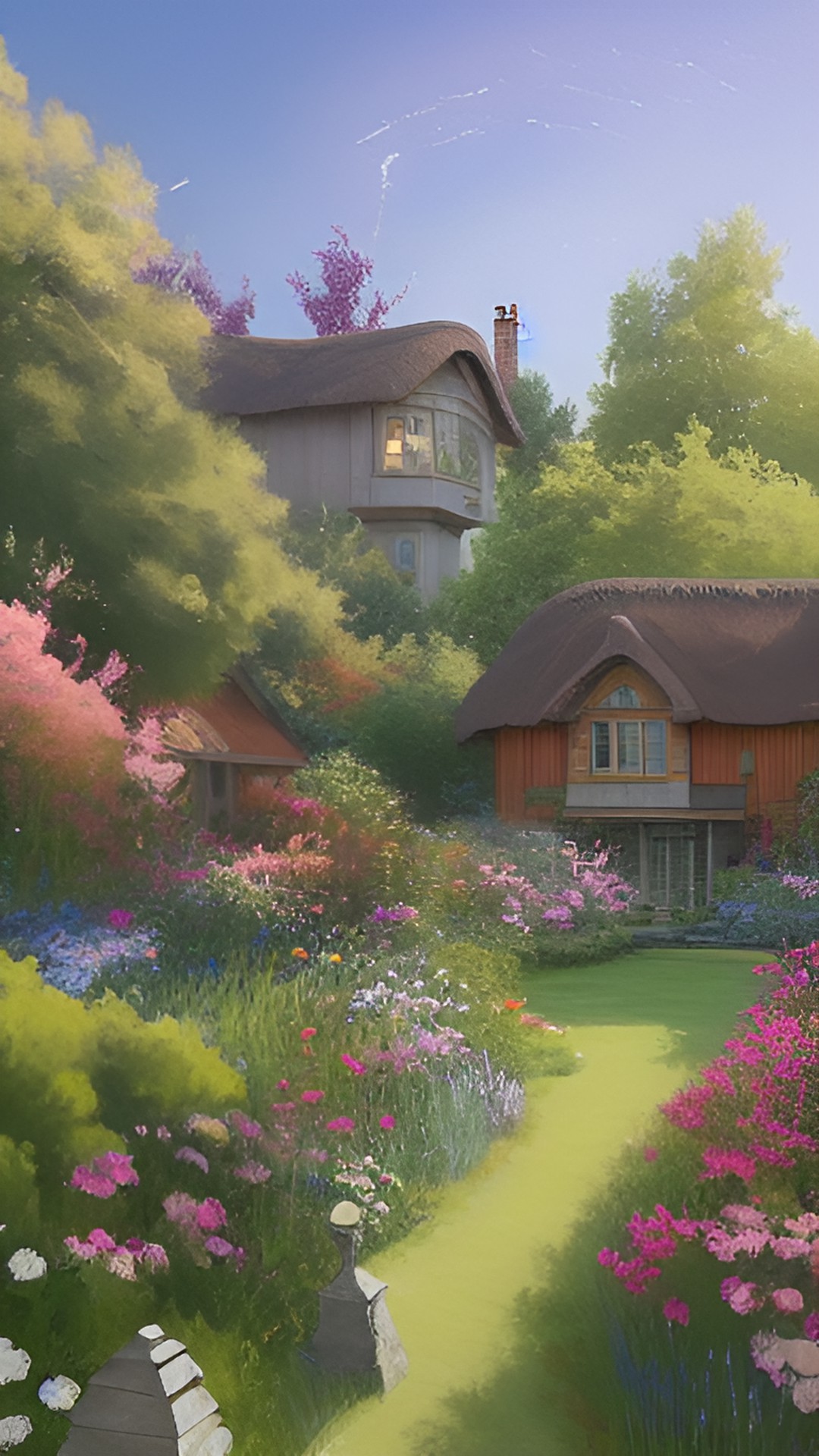 a cottage with a garden preview