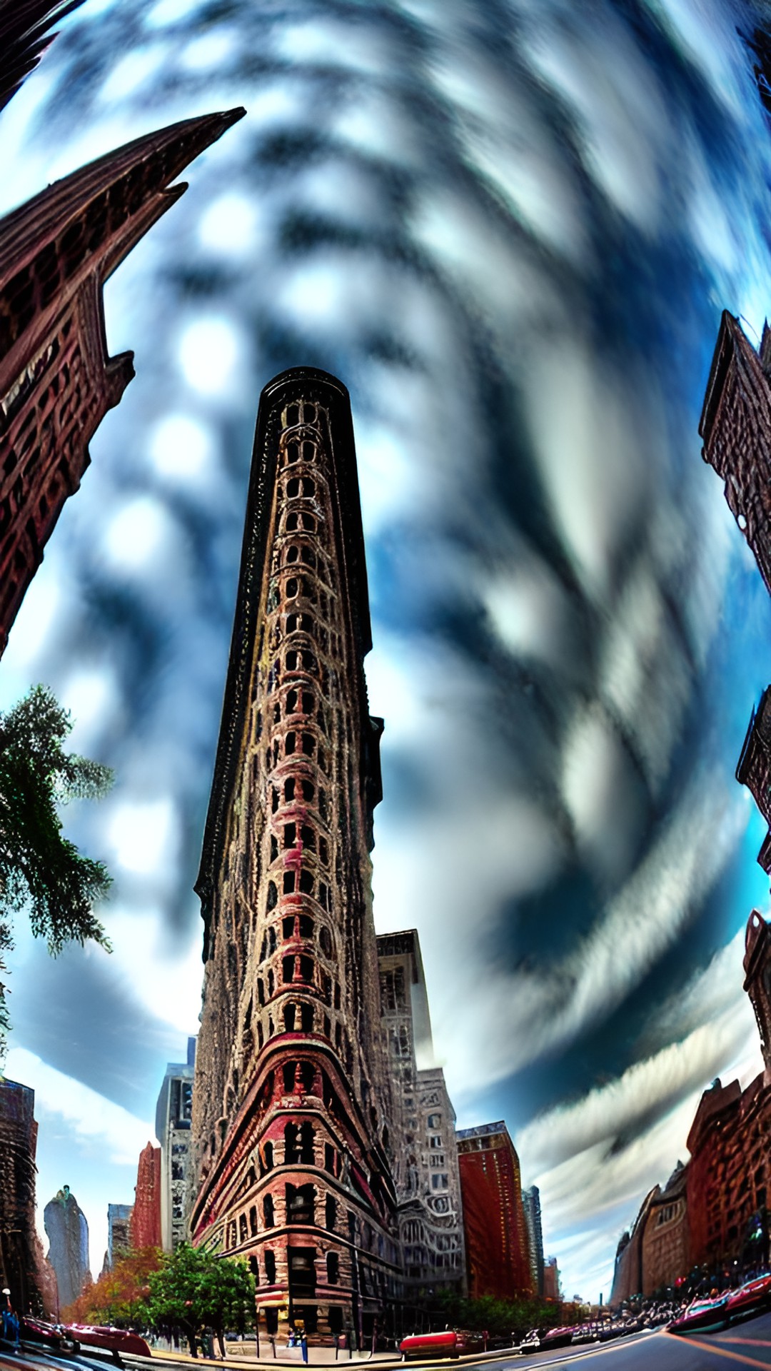 flat iron building, fisheye shoot preview