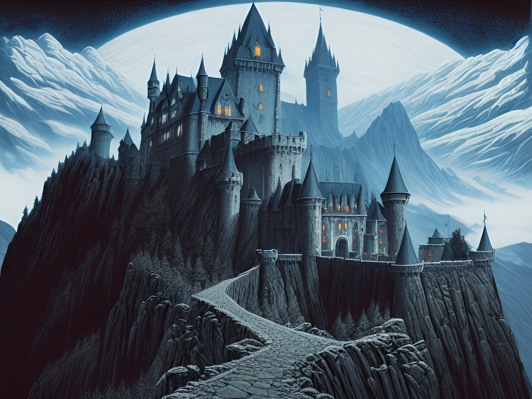 ravenloft castle. curse of strahd. majestic. in the mountains preview