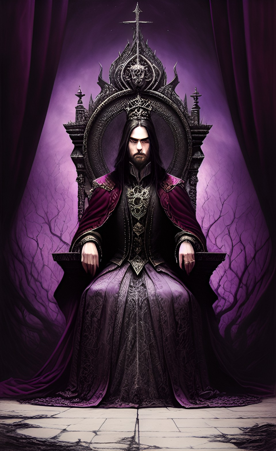 darkest purple throne preview