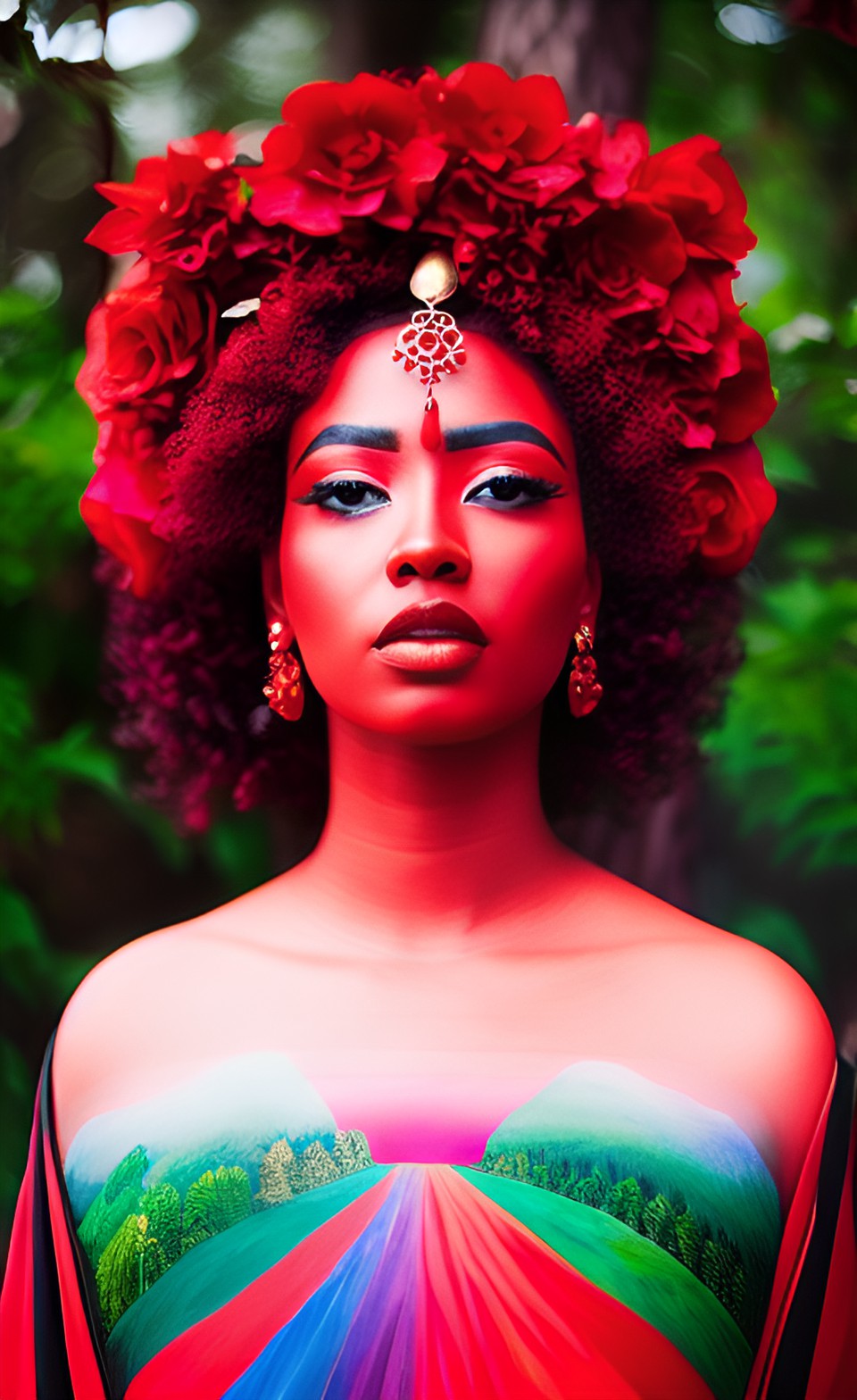 the goddess of the color red in nature and art preview