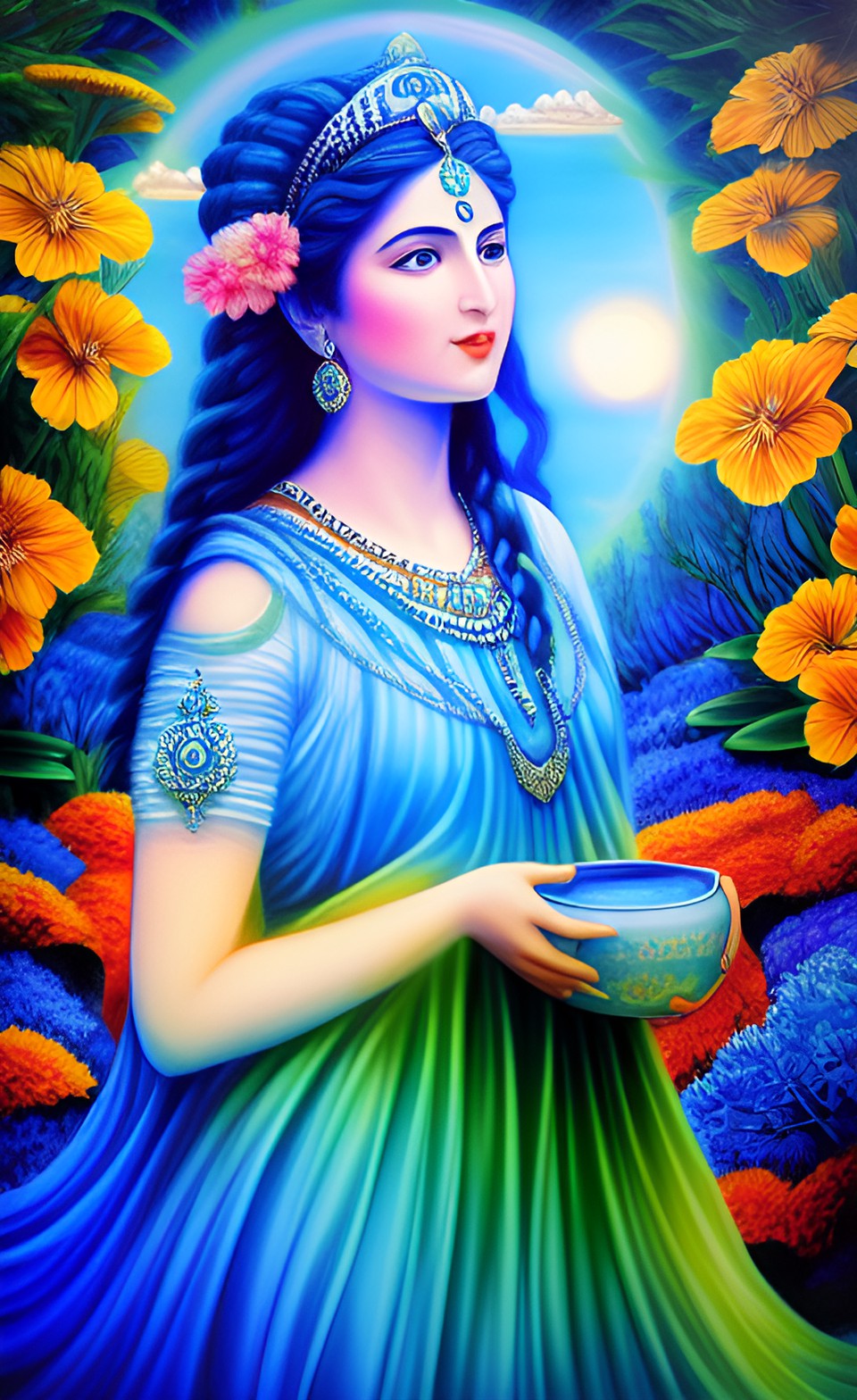 the goddess of the color blue in nature and art preview