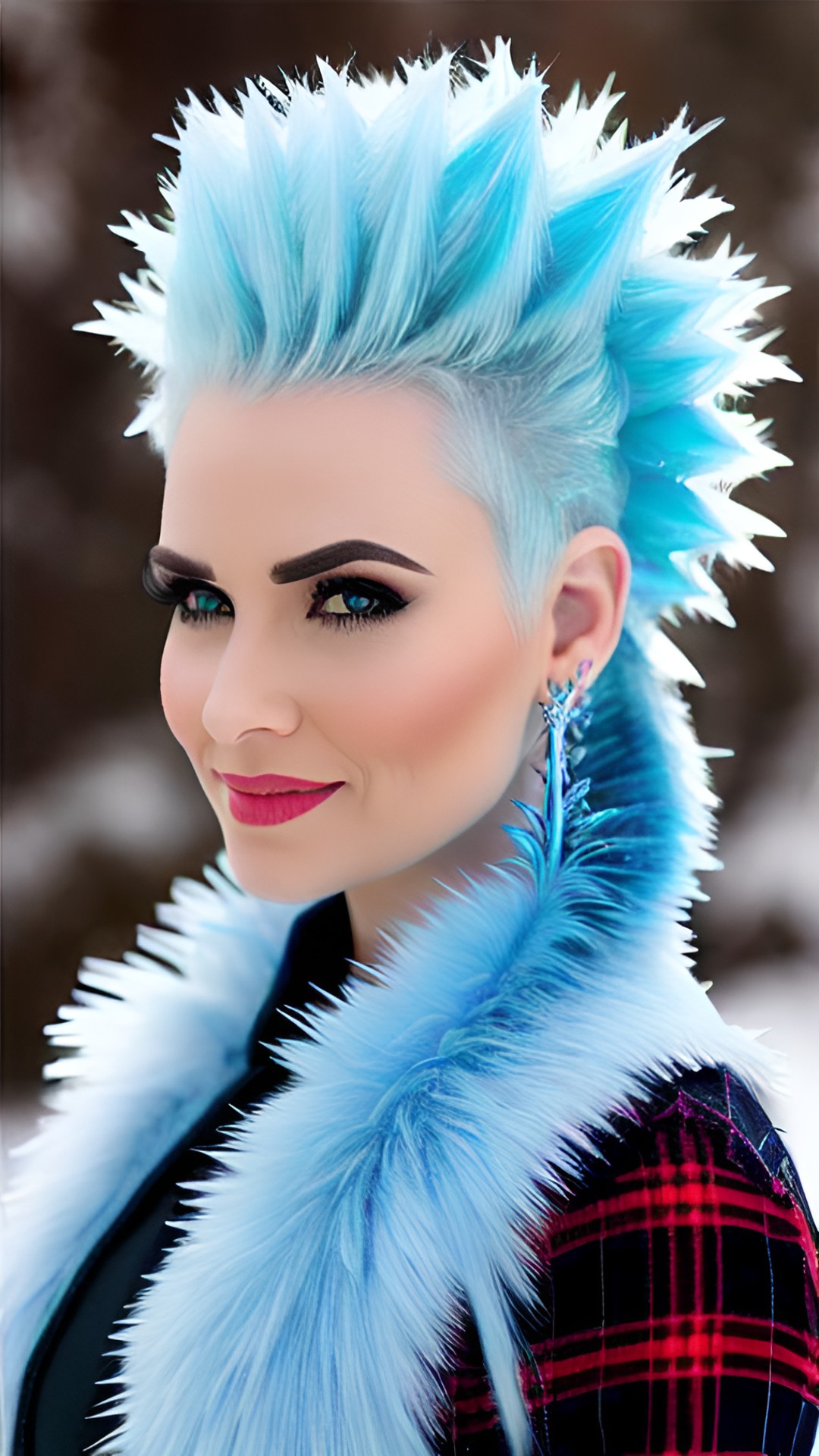 Icy Punk Queen - elsa frozen mohawk spikes ice preview