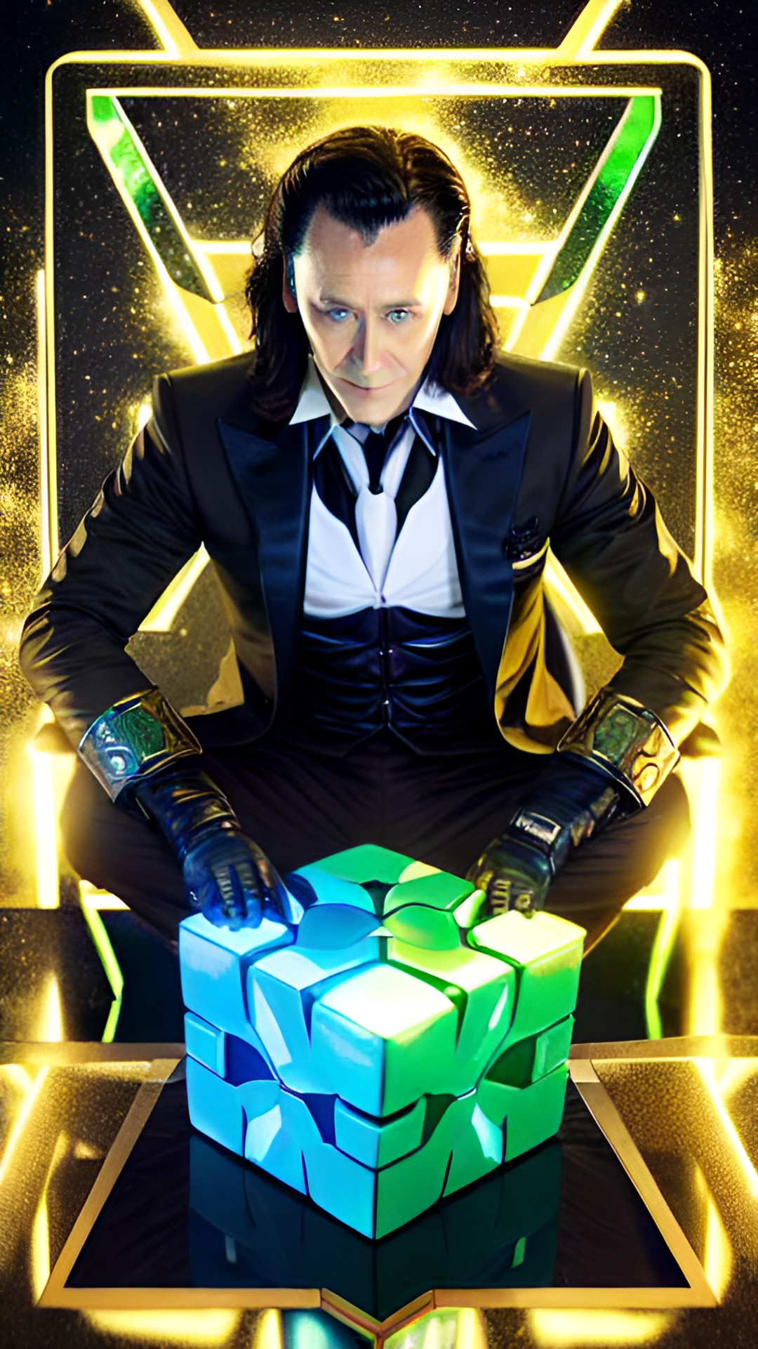 loki with the infinity cube preview