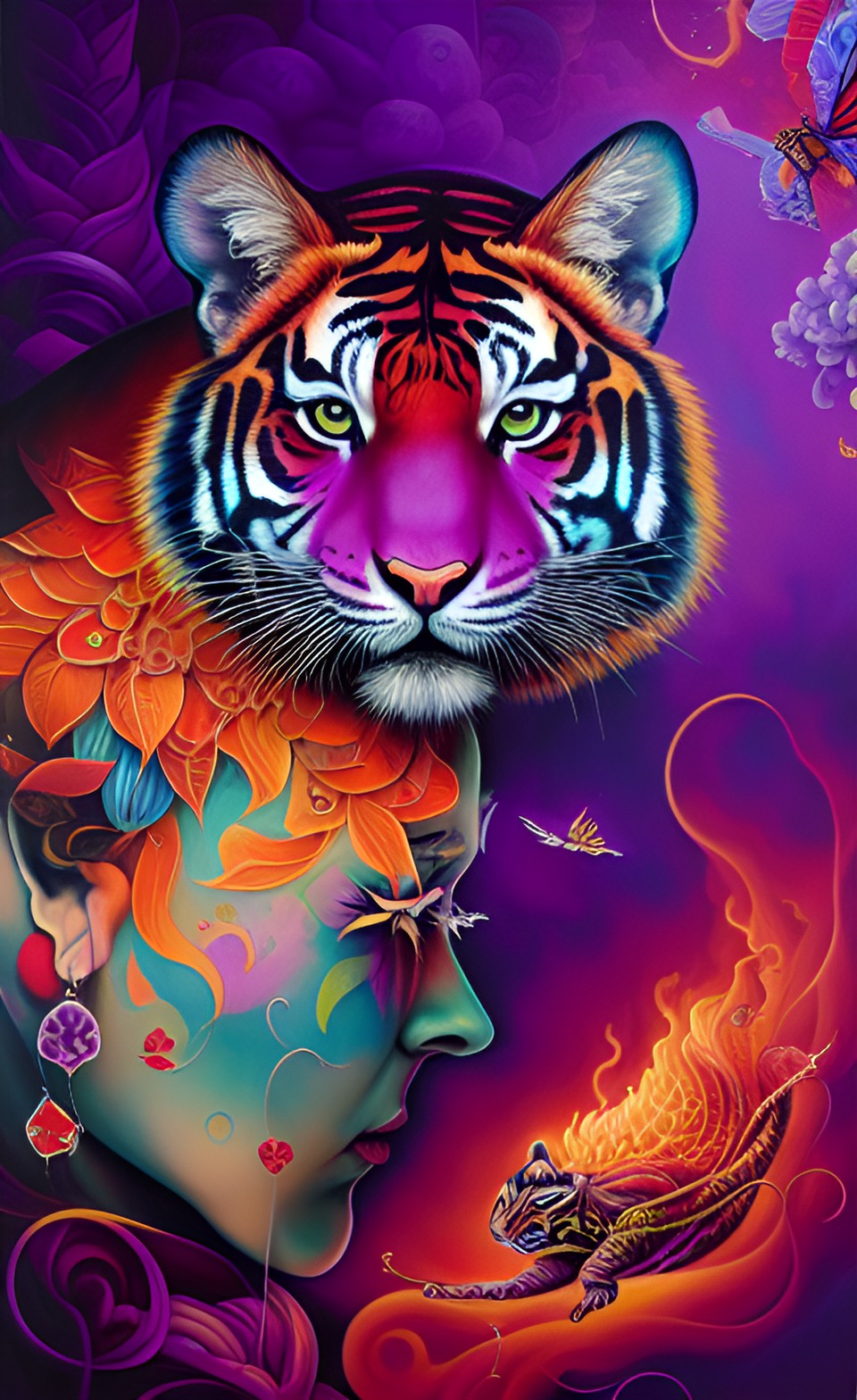 purples tiger fire nd flames preview