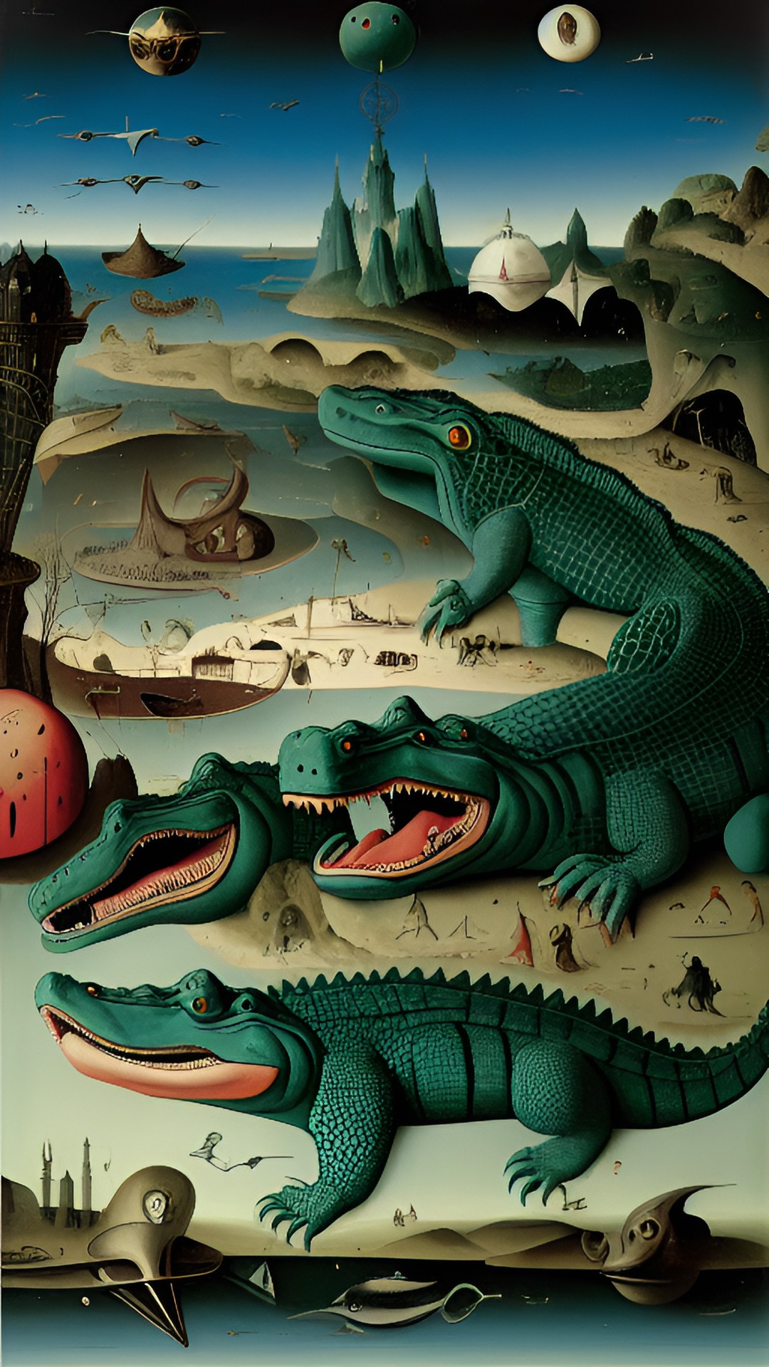 surreal crocodiles preview