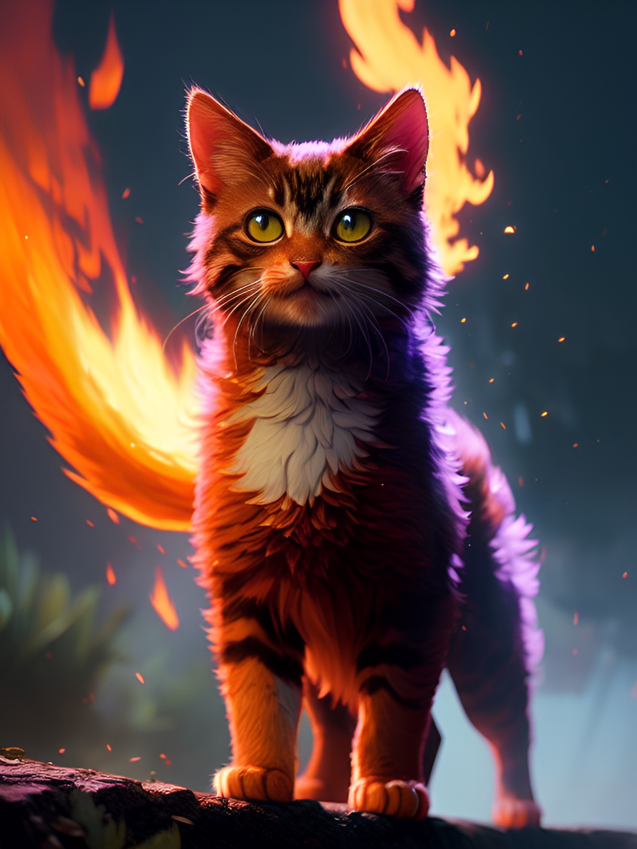 fire elemental kitten preview