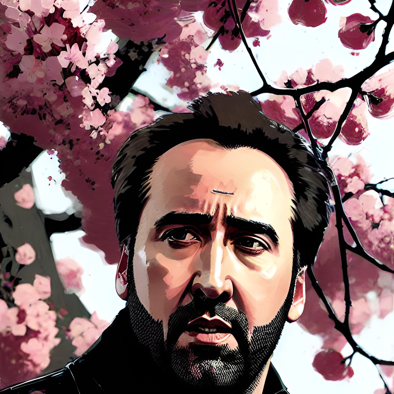 The Cut - nicolas cage by a blossoming cherry tree preview