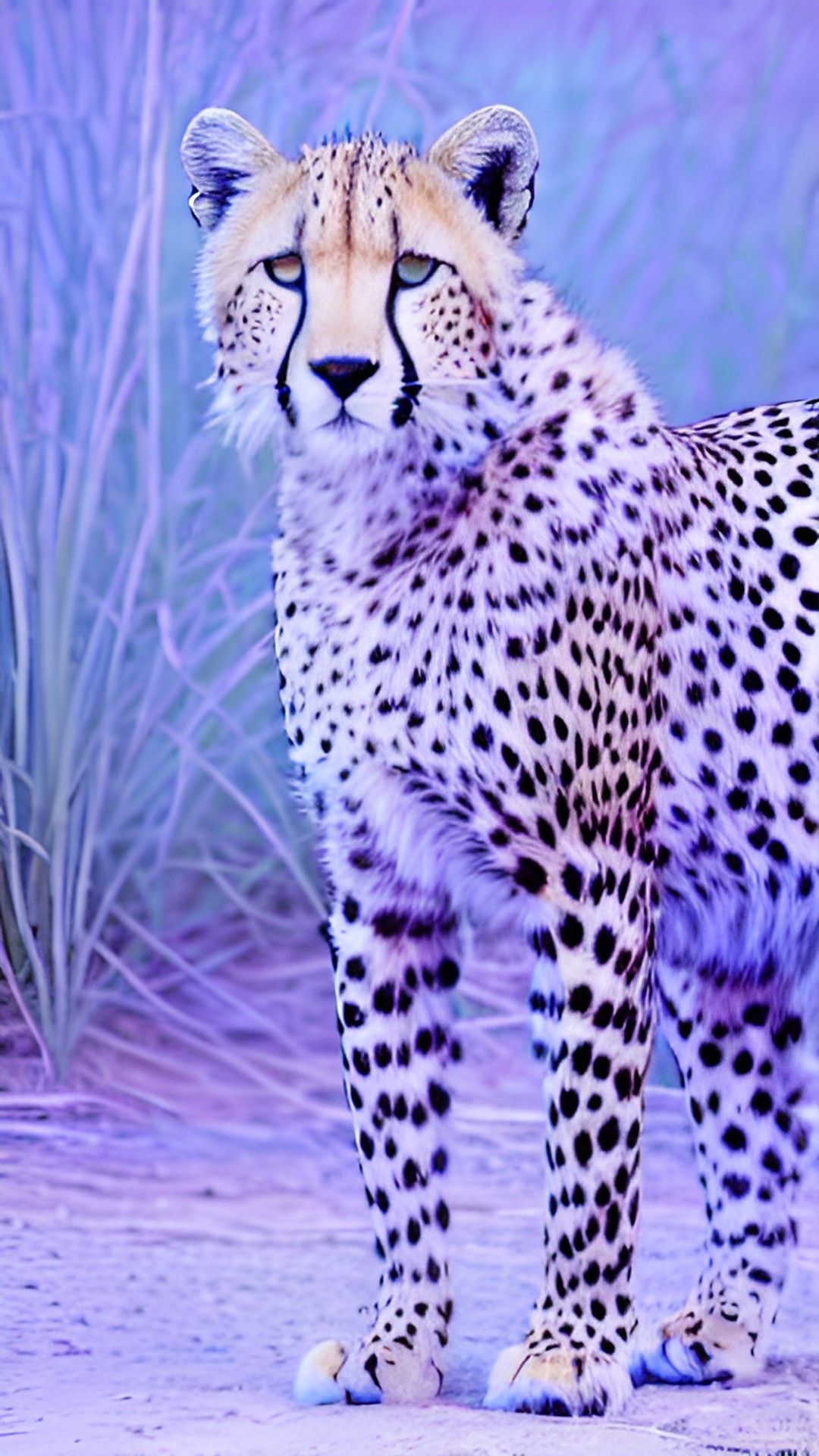 snowy cheetah - cheetah in the savanah preview