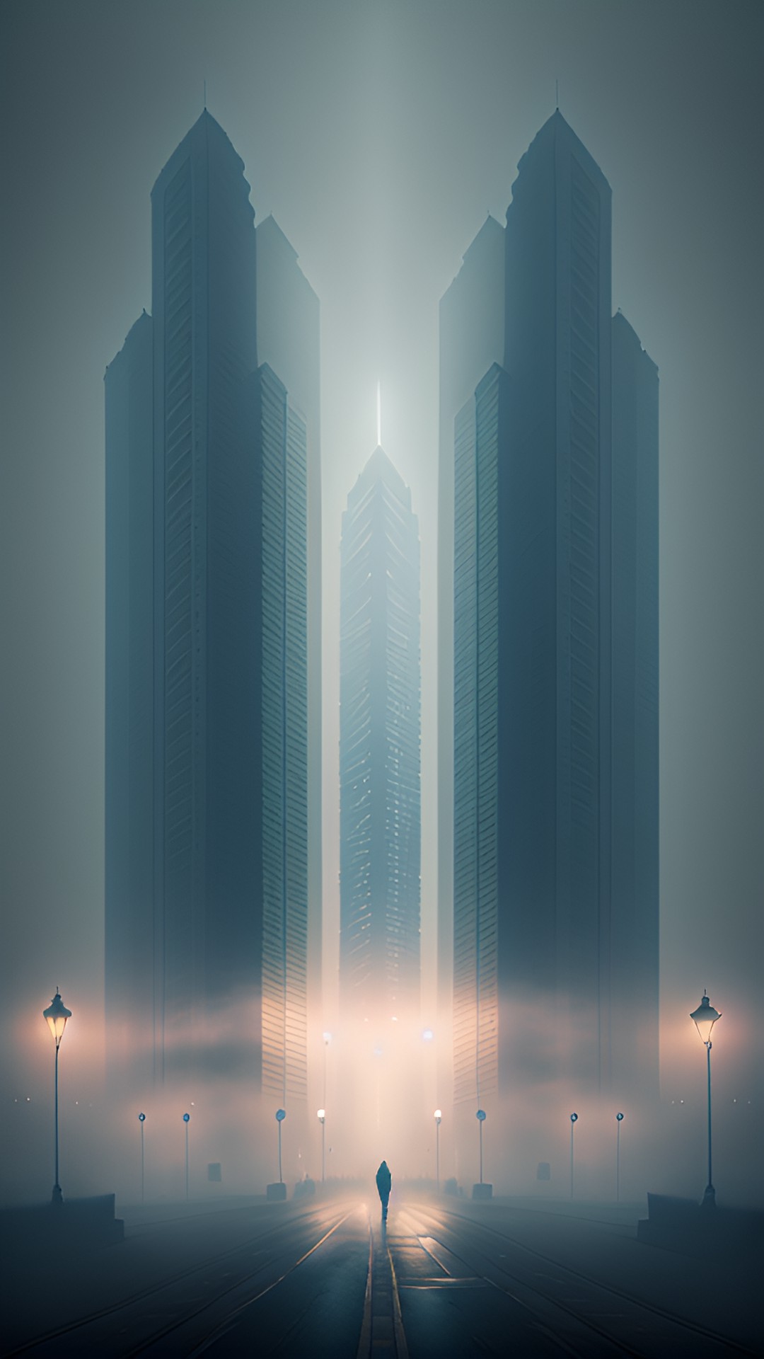 Foggy Day - cityscape in fog preview