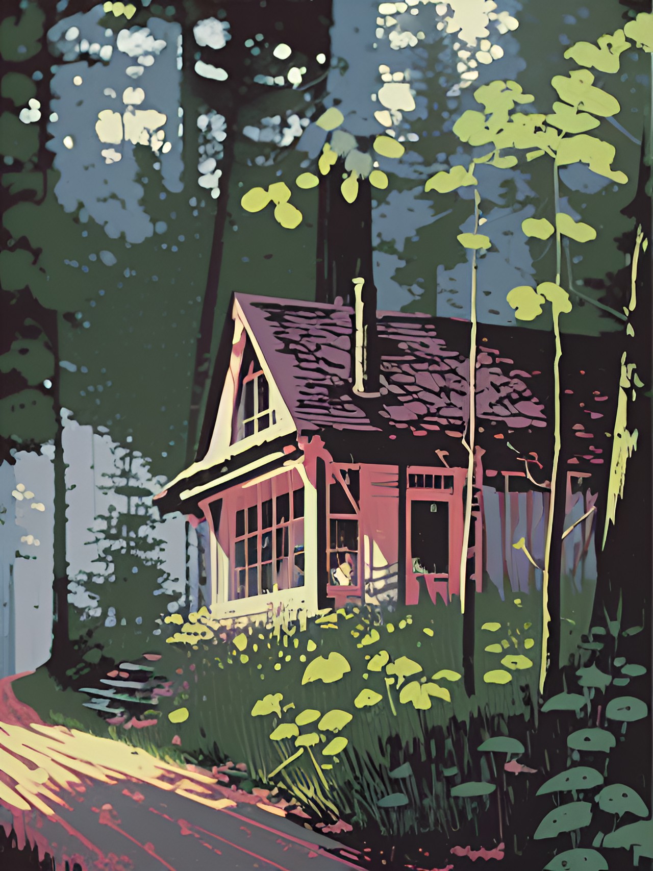 cottage in the woods preview