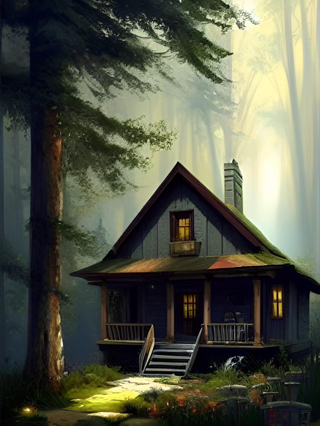 cottage in the woods preview