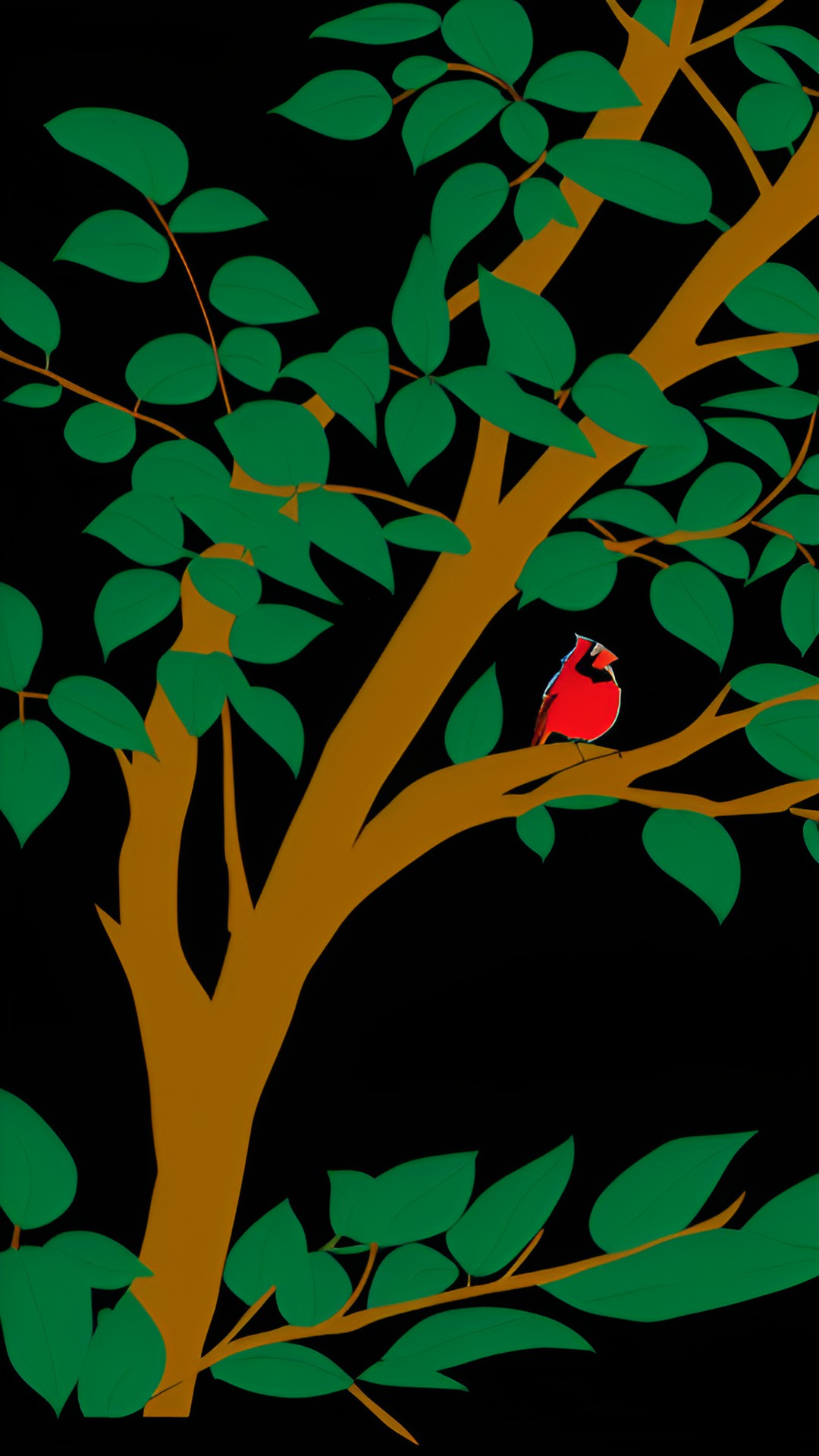 cardinal in a tree in the spring preview