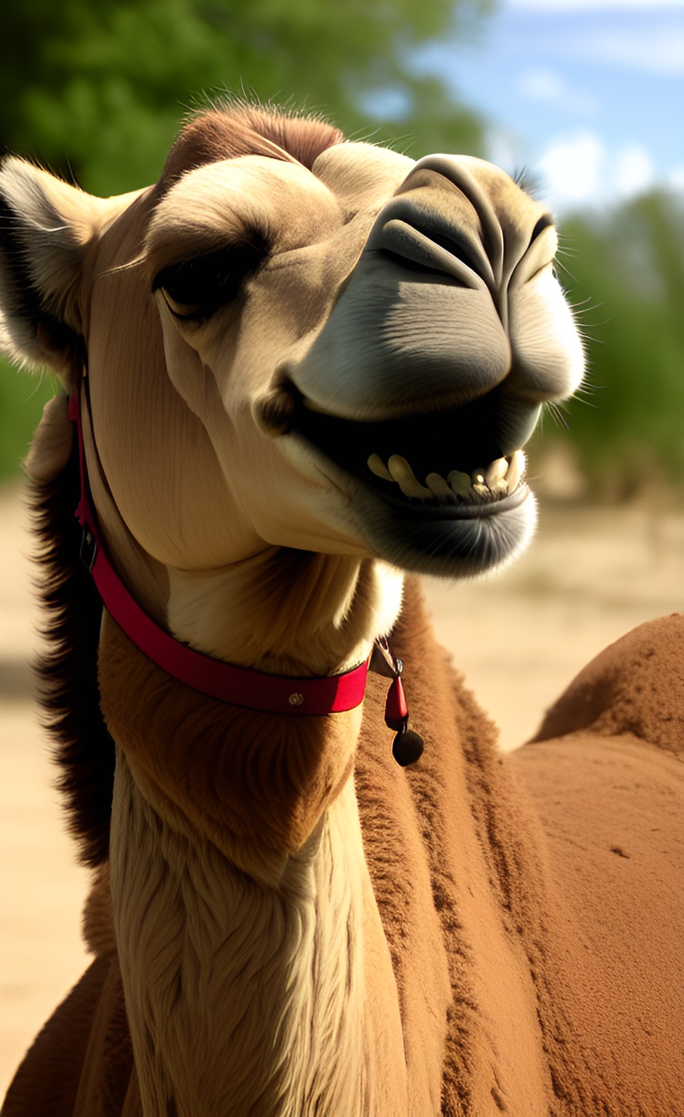 smiling camel - smiling and surprised camel preview