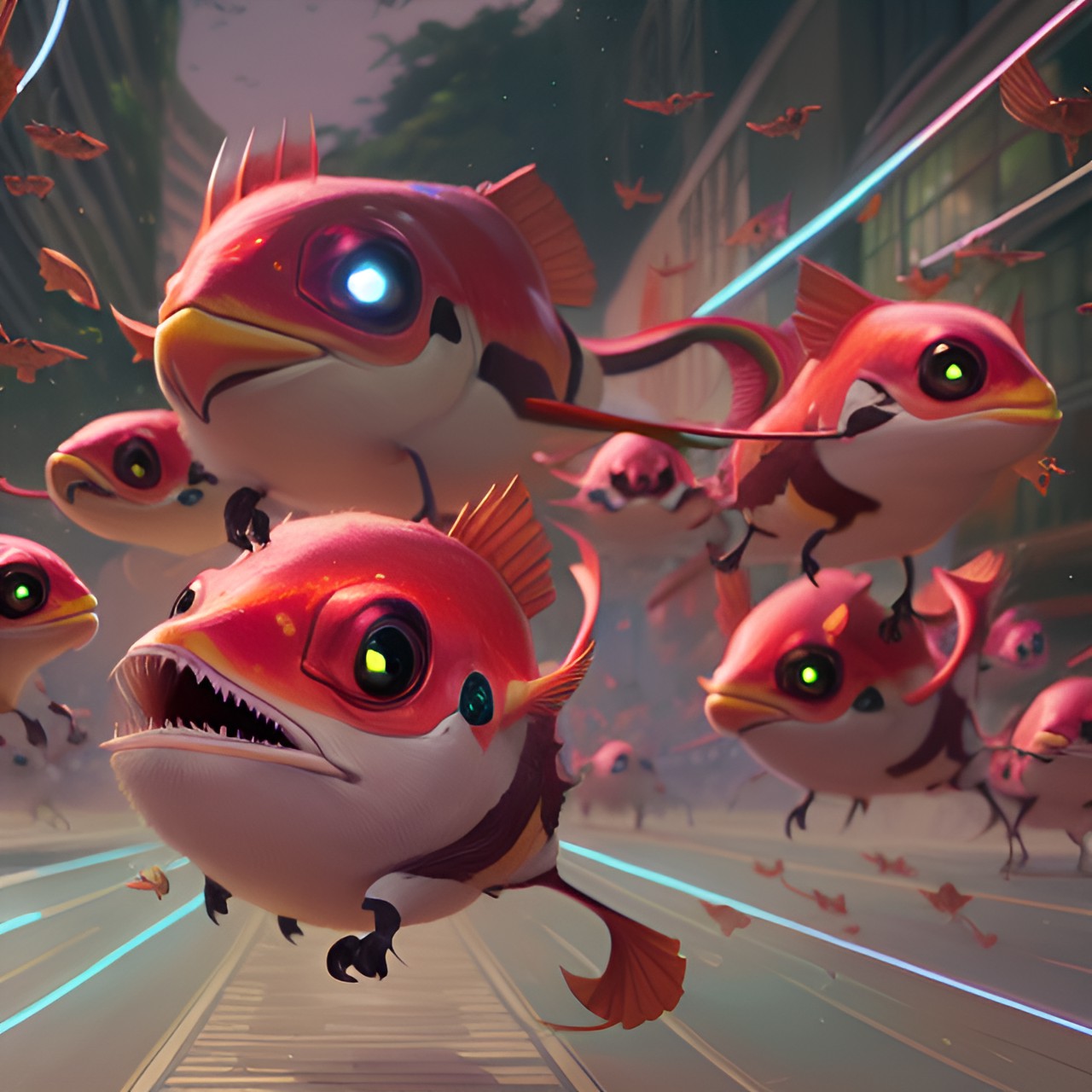 in a hurry - eyeballs creatures migrating preview