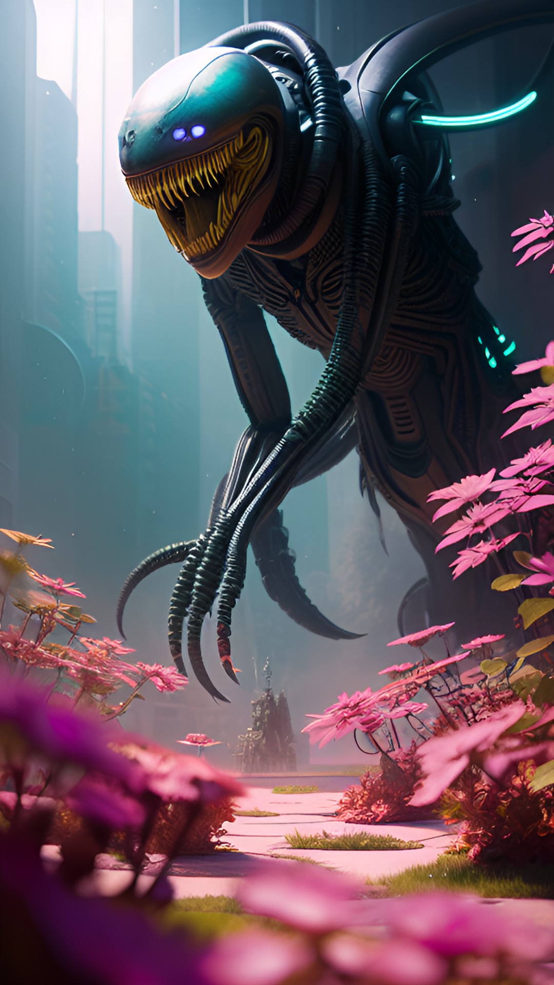 Devouring - alien flower preview