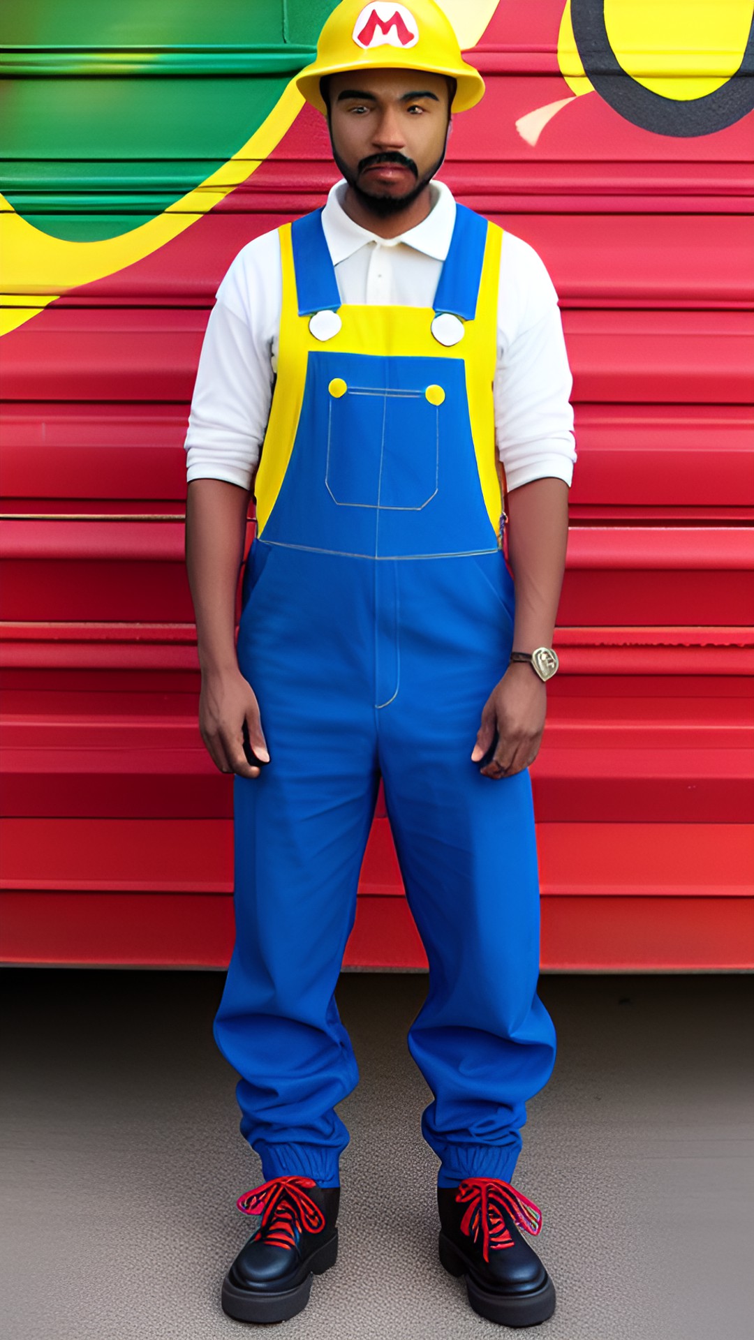 super mario bros yellow overalls preview