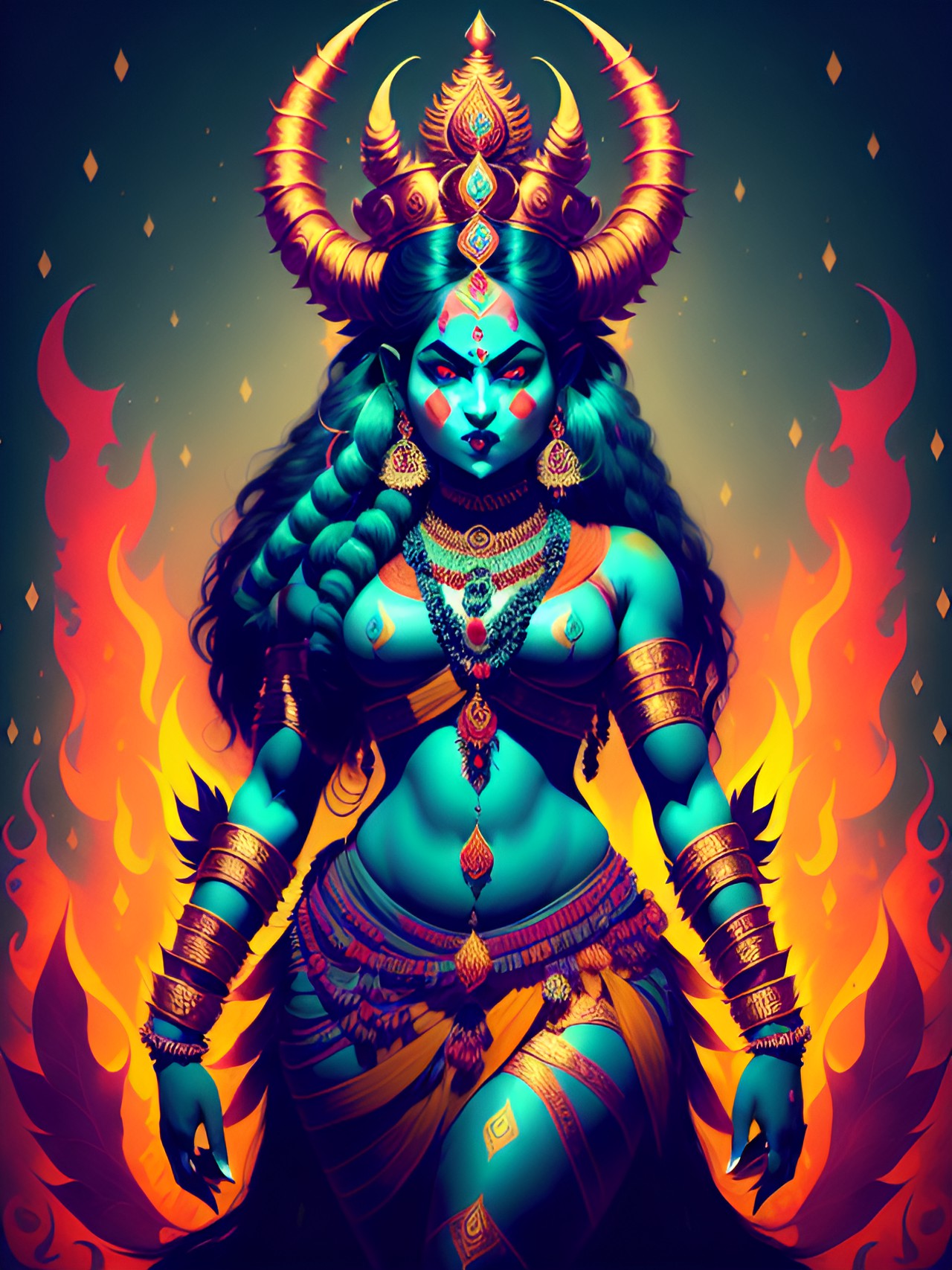 -Kali- - kali (/ˈkɑːliː/; sanskrit: काली, iast: kālī), also referred to as mahakali, bhadrakali, and kalika (sanskrit: कालिका), is a hindu goddess who is considered to be the goddess of ultimate power, time, destruction and change preview