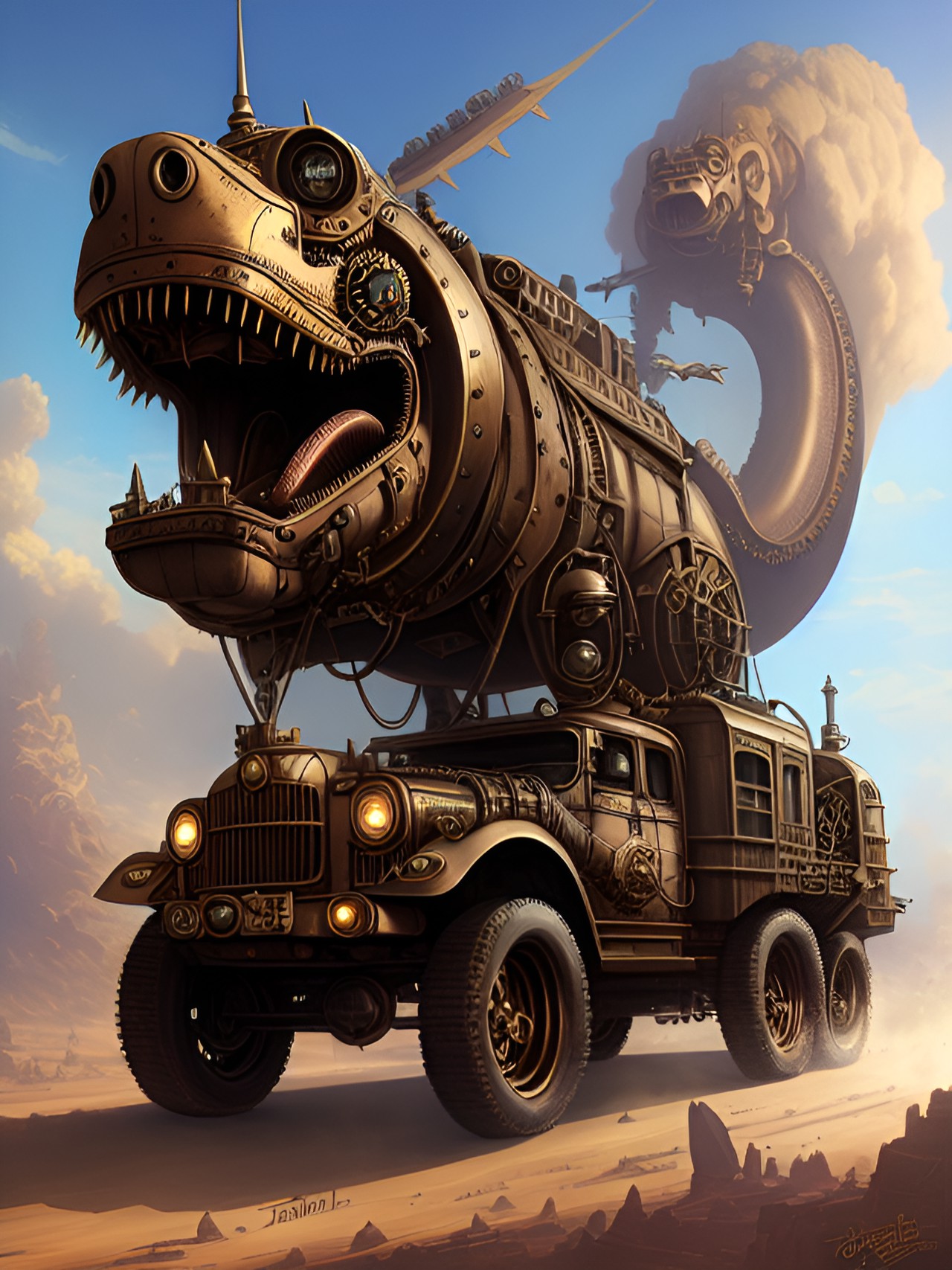 dinosaur truck preview