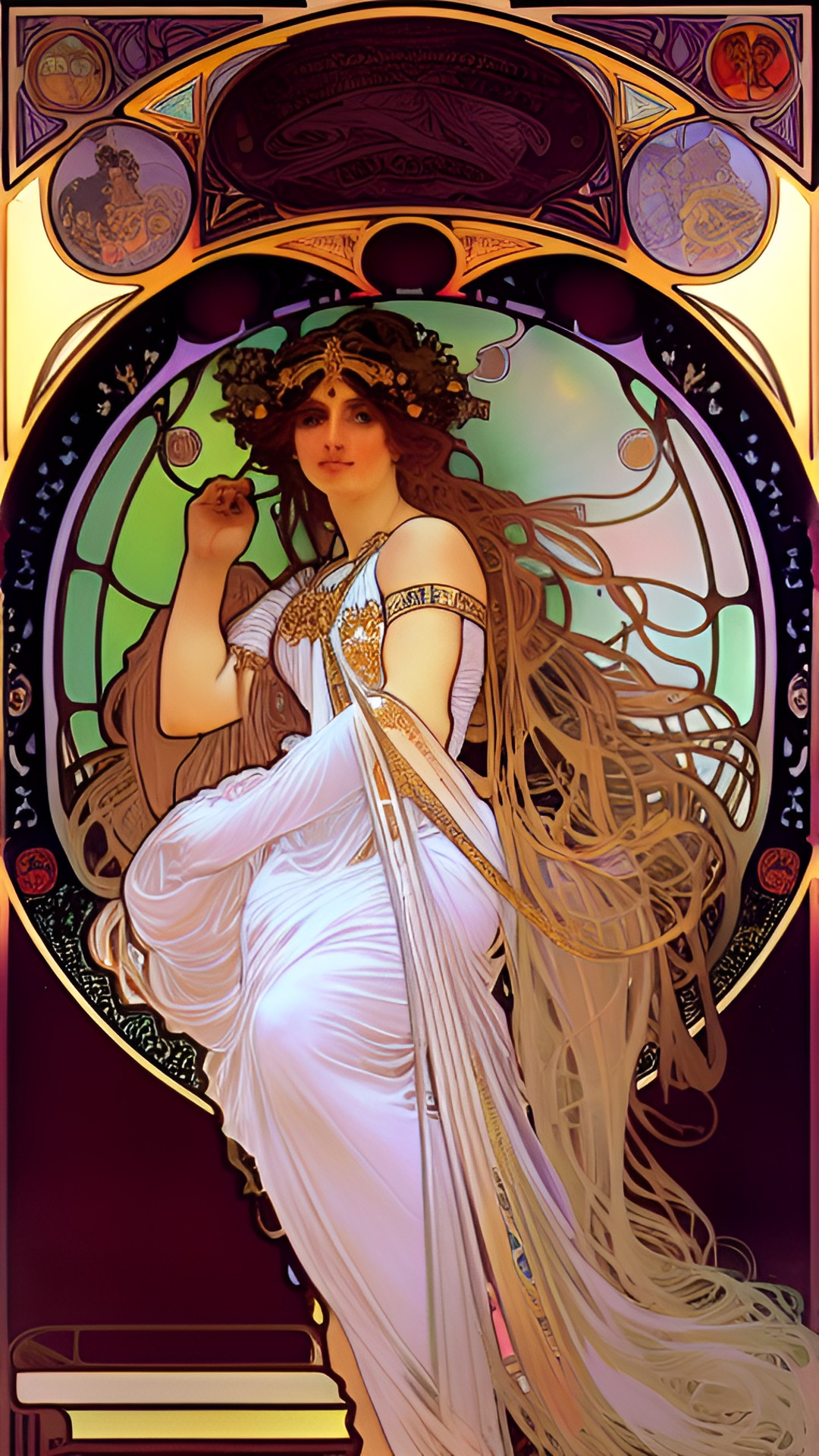 Aphrodite - the goddess aphrodite by alphonse mucha preview