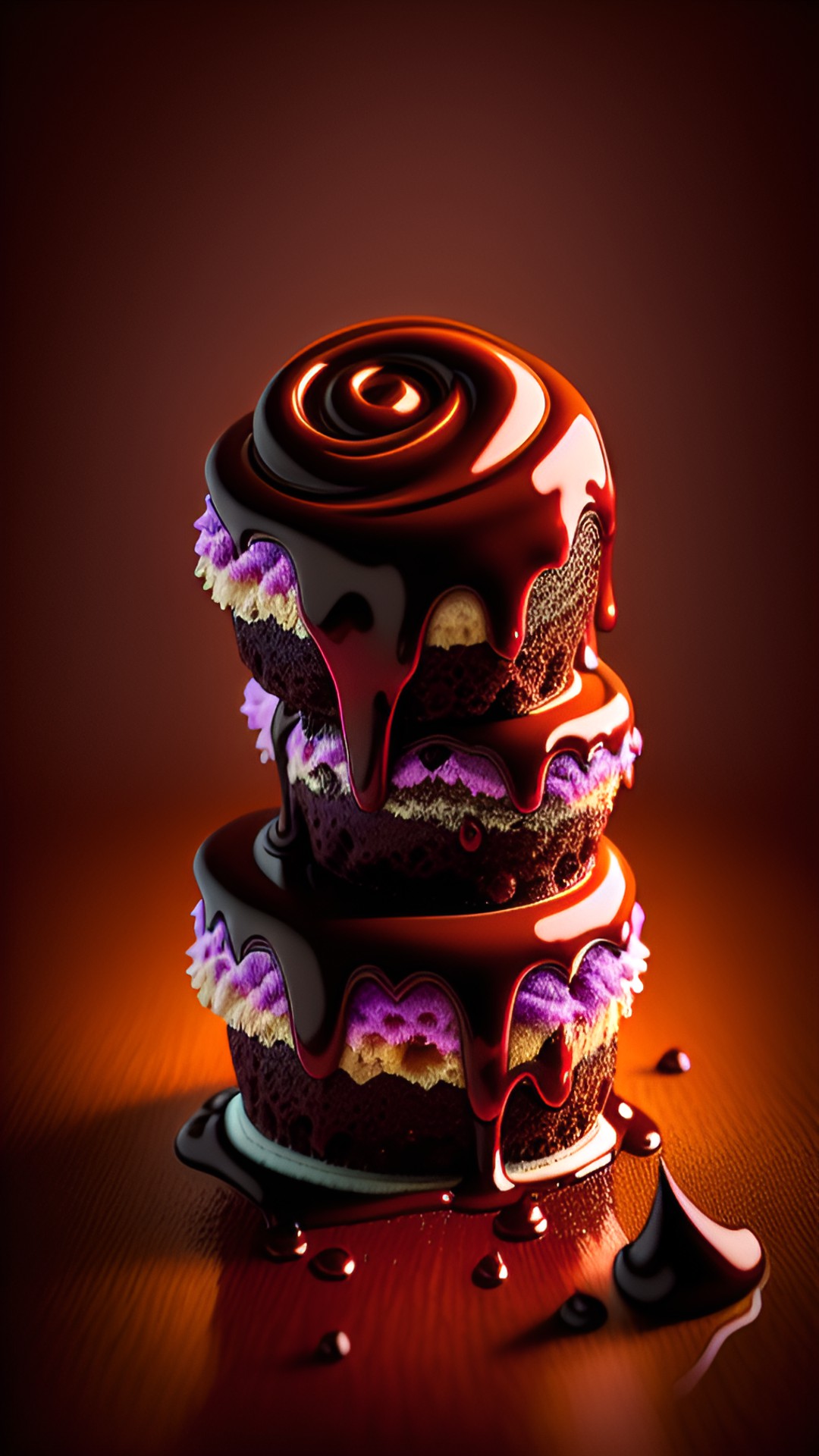 a delicious chocolate swirly dessert tasty confection sugar glaze incredible flavor gooey ness tasty yummy preview