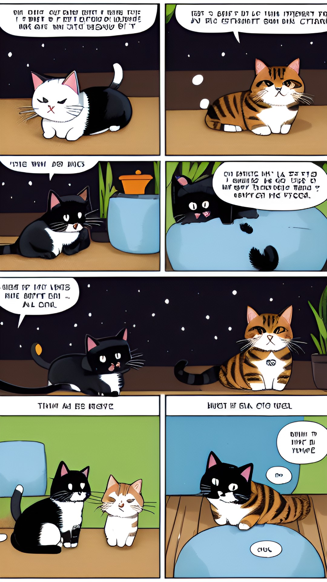 a cat comic scene preview