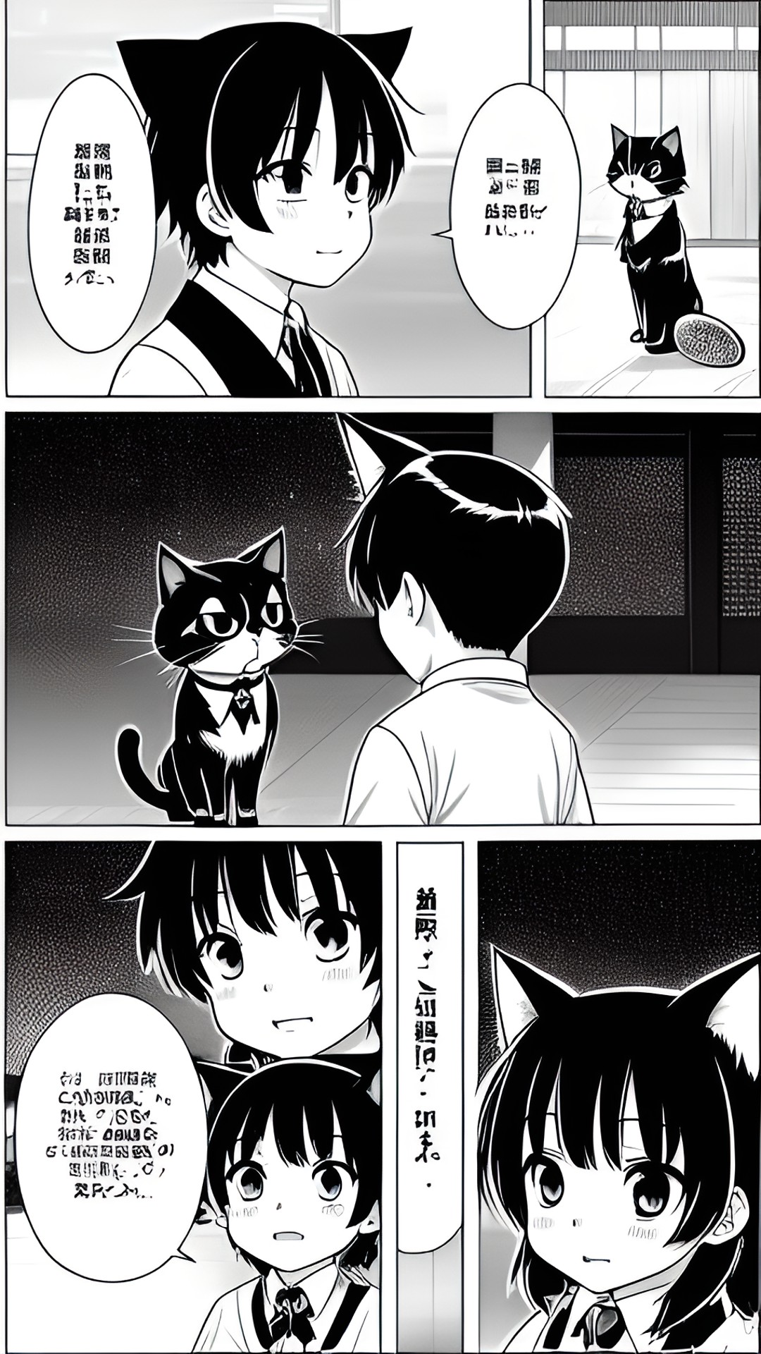 a cat manga scene preview