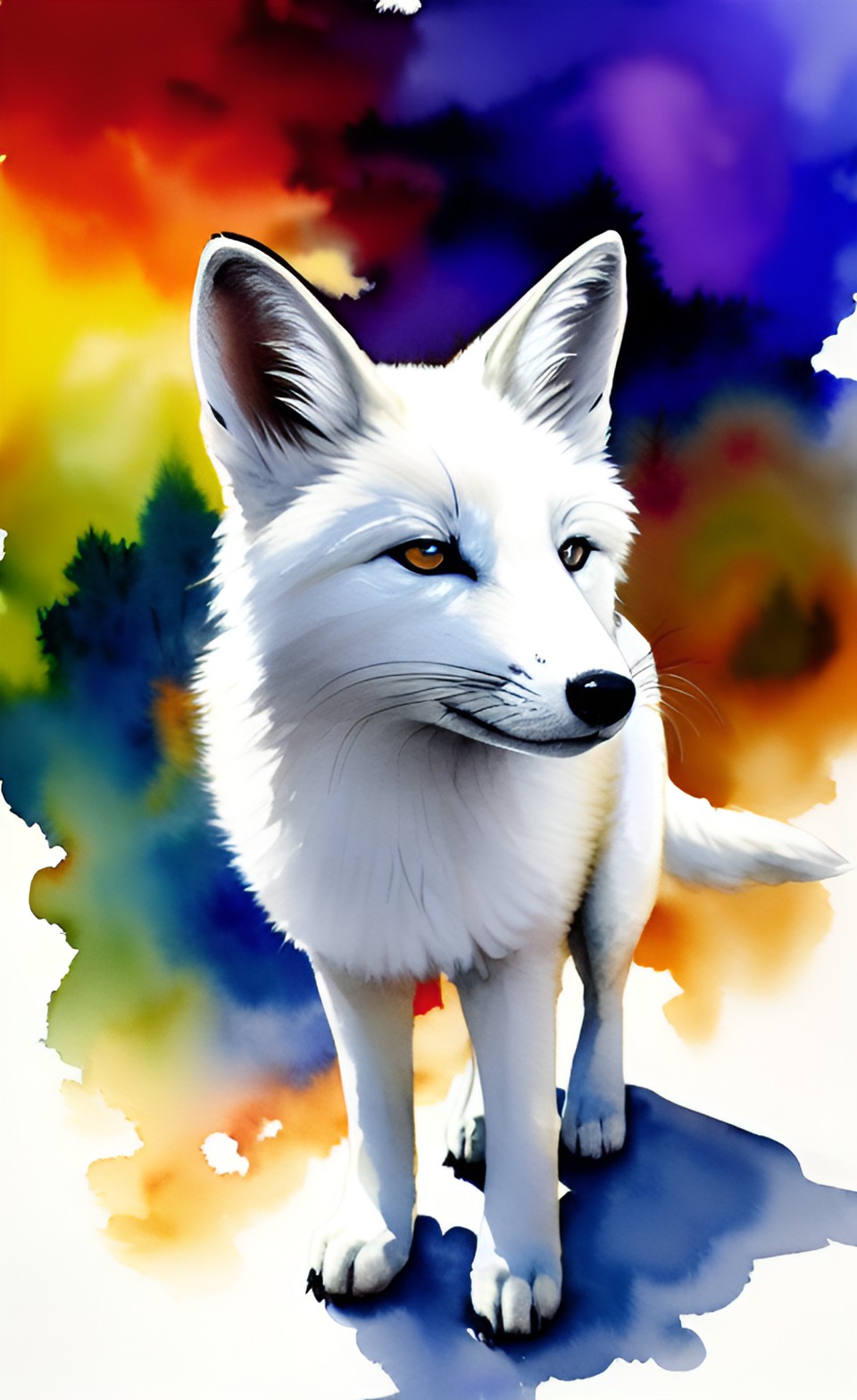 White Fox - a white fox under a third eye preview