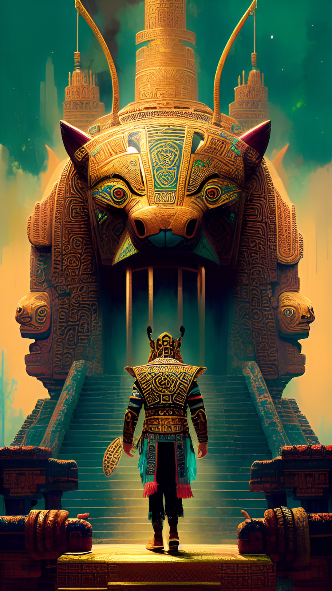 Temple of Balam - mayan hieroglyphs, jaguar spirit, shaman, balam, time, jade, gold, pakal, emperor, power preview