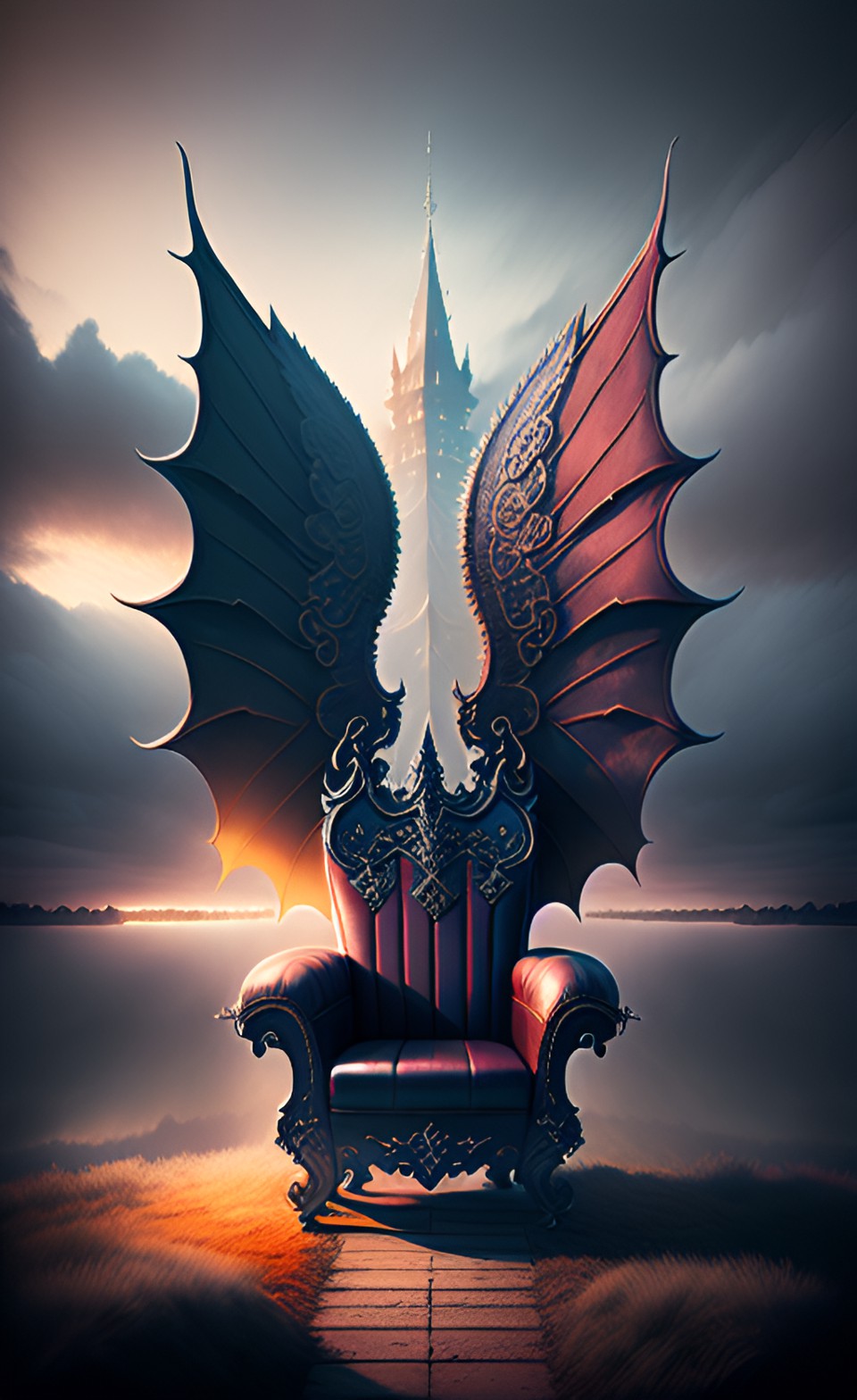 dragon twin wings throne preview