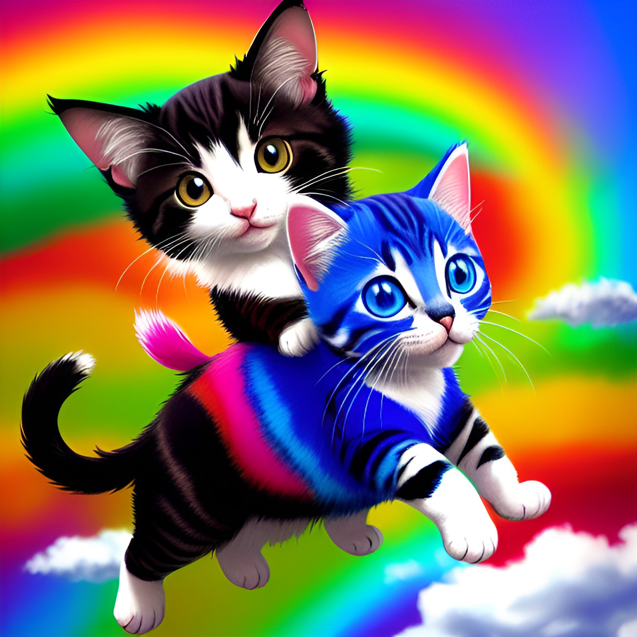 pictures of a flying rainbow kitten get off me okay preview