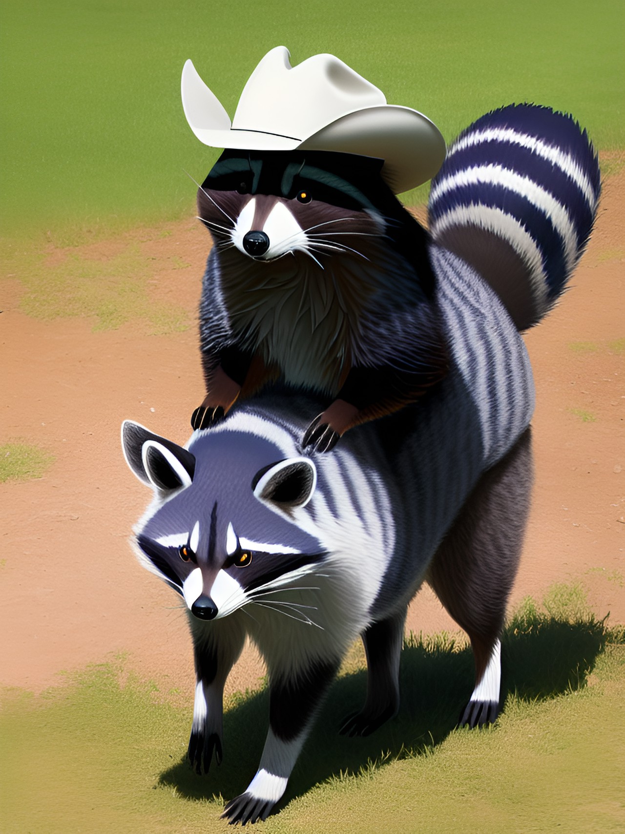 Giddyap - jolly racoon ranch hand preview