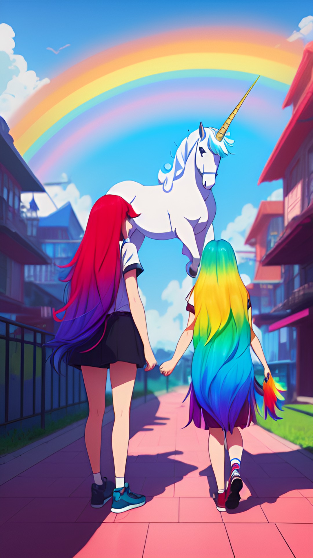 a double unicorn that's magical with rainbow magic home with rainbow hair i'm the last of the spies red but has her acceptance tail that's the same color as a towel preview