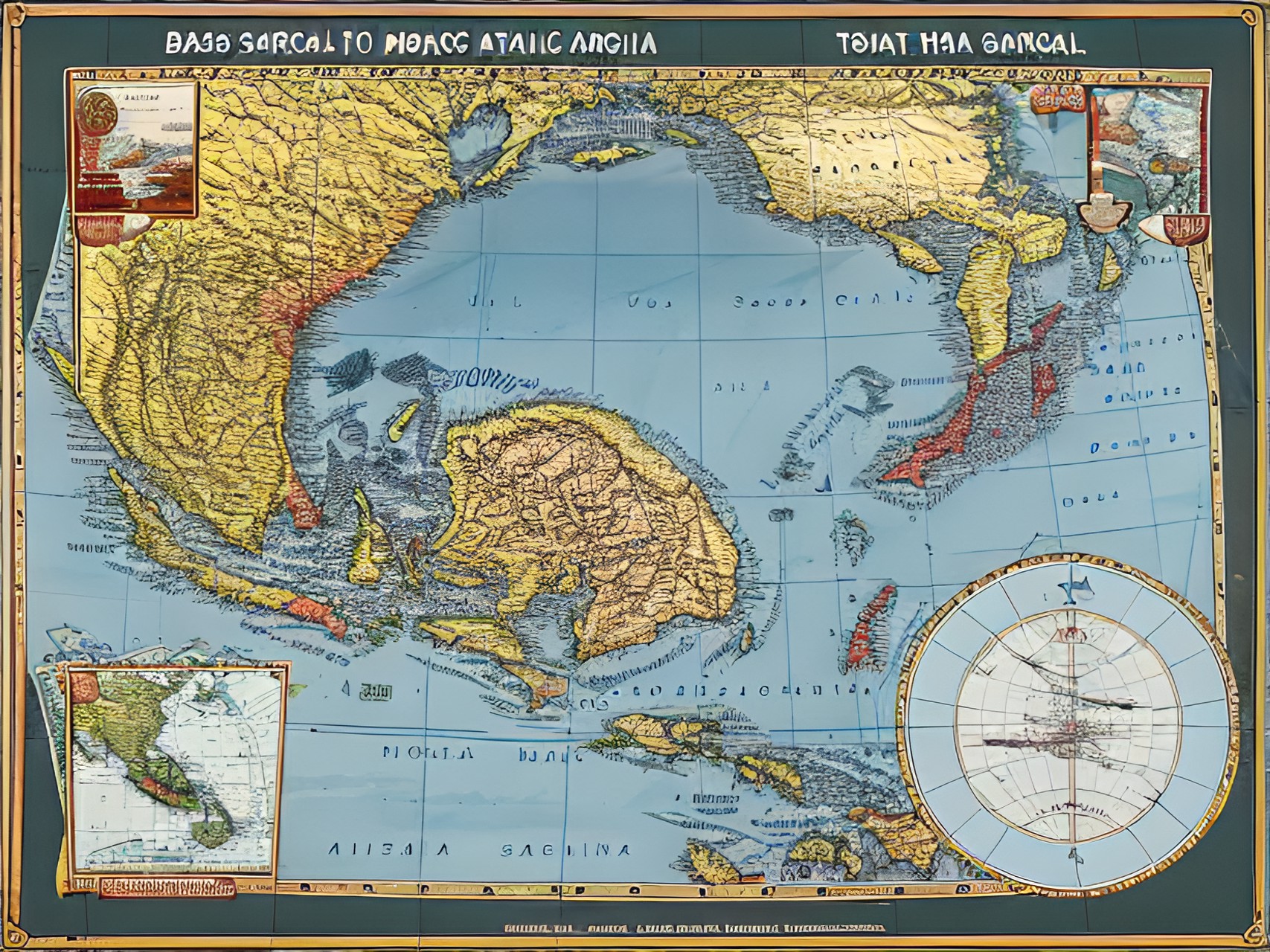 SW Pacific Ocean - accurate, bas relief, u.s.g.s, geologic map of new guinea, south pacific preview