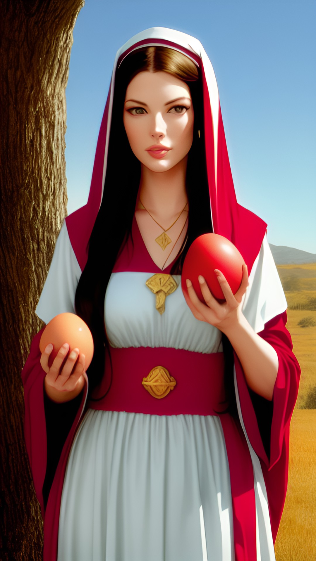 liv tyler as taylor swift as modest humble mary magdalene with a red egg preview