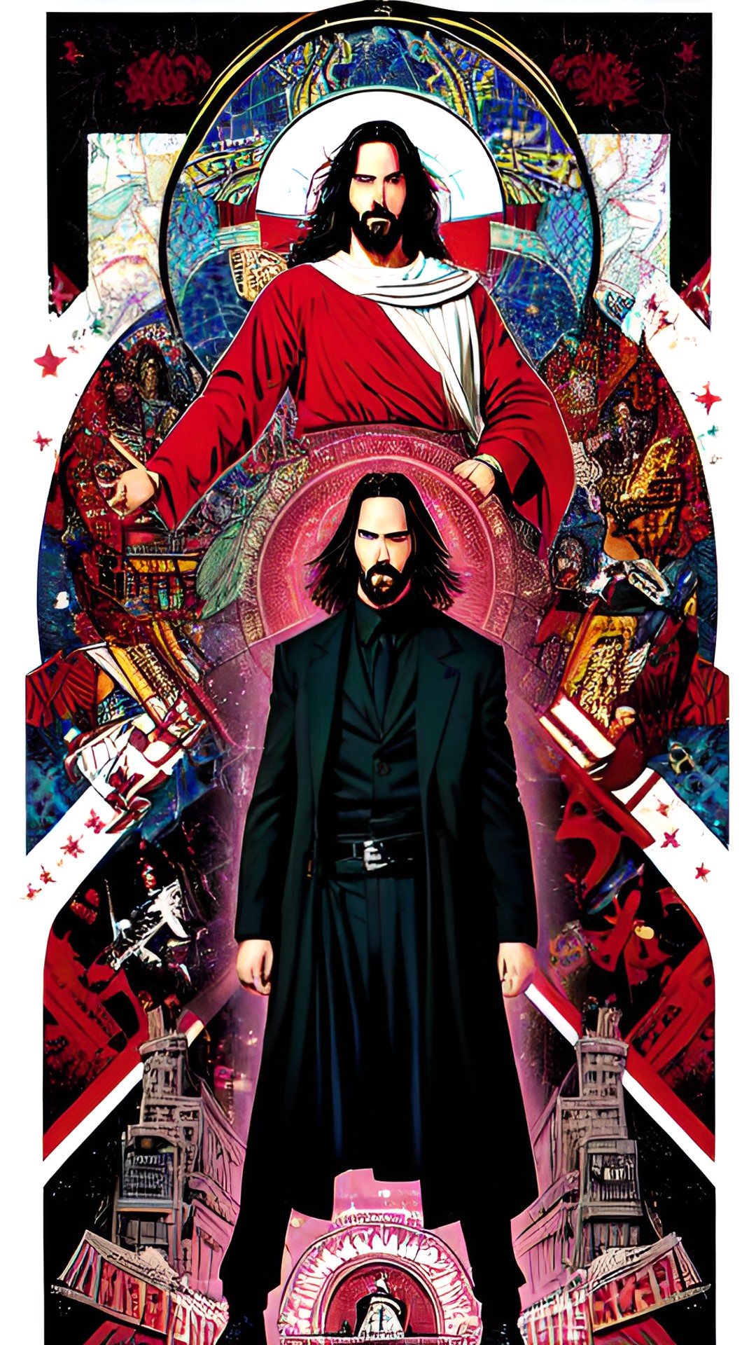 keanu reeves is jesus, iconic style, one person preview