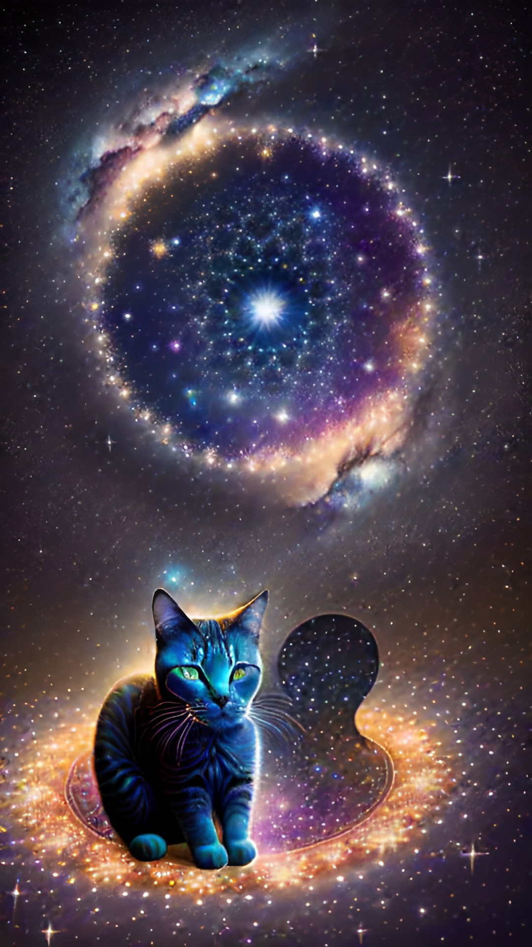 galaxy cat mandala preview