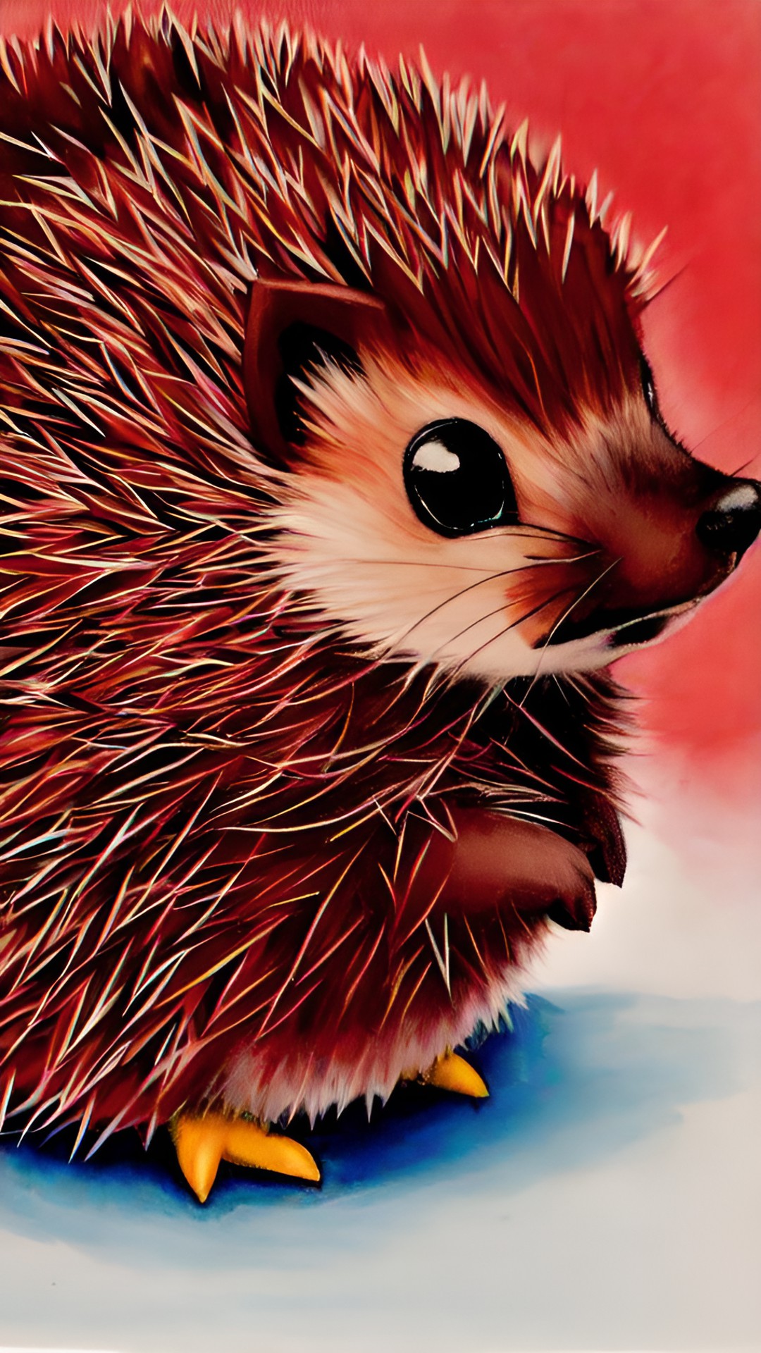 Crimson - red hedgehog preview