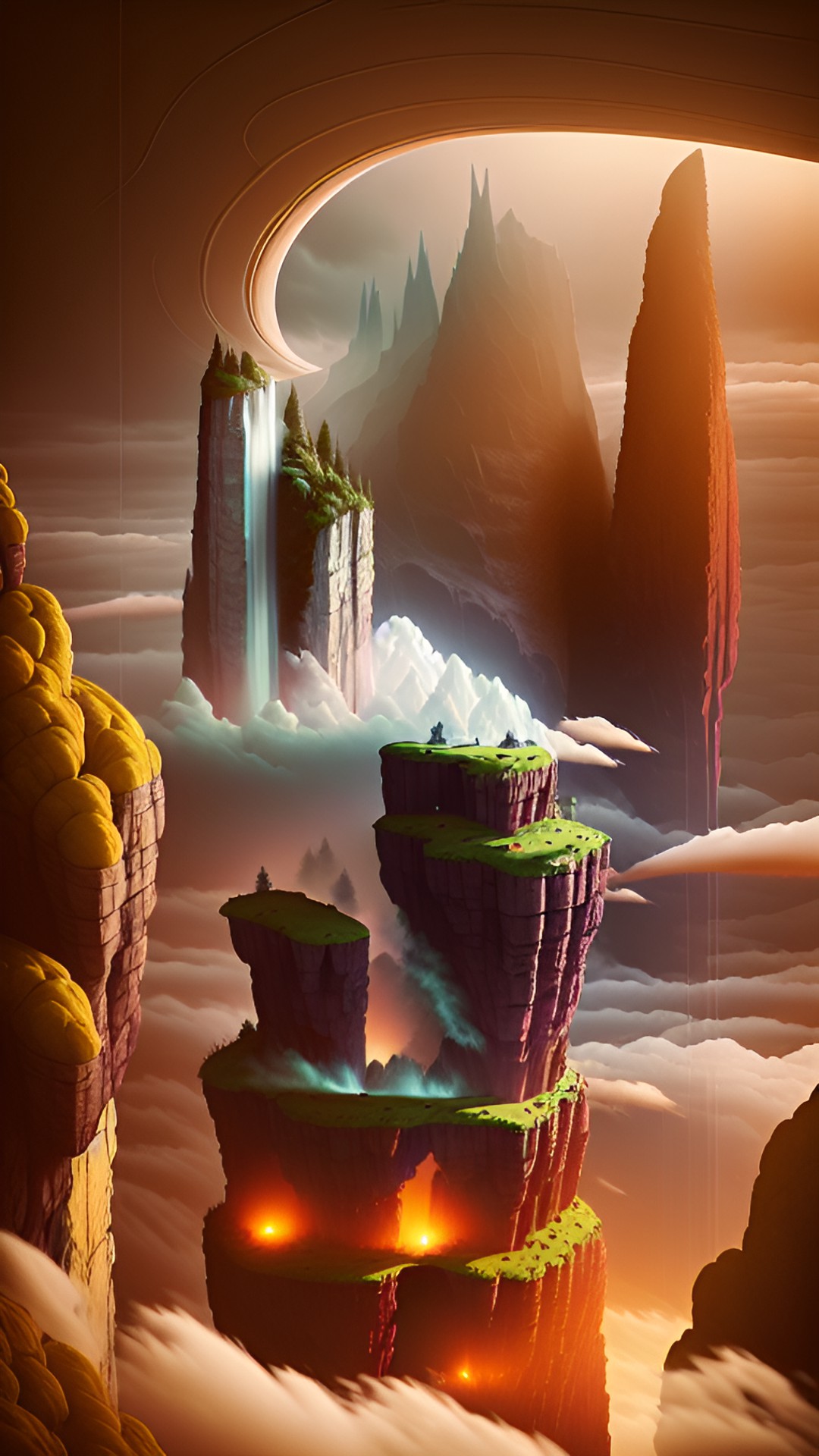 universe - cliffs in the clouds preview