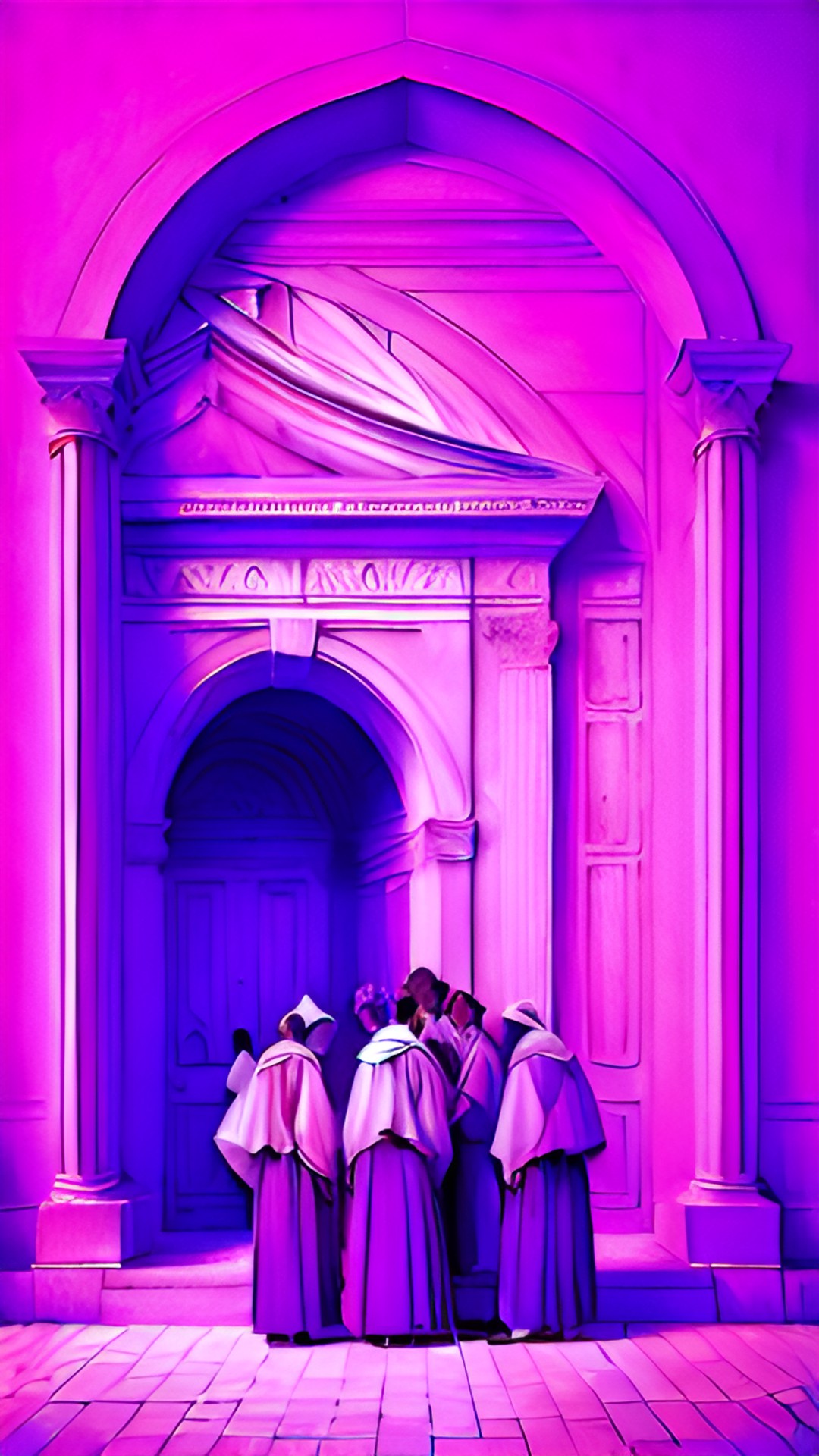 BLUE and pink - school of athens preview