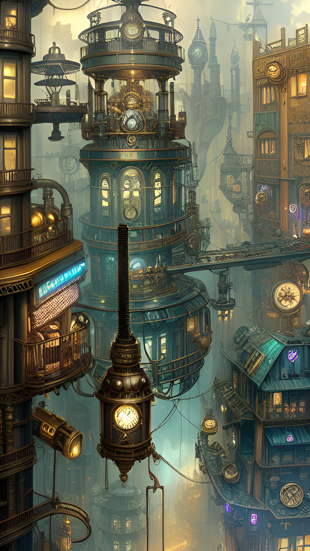 steampunk city preview