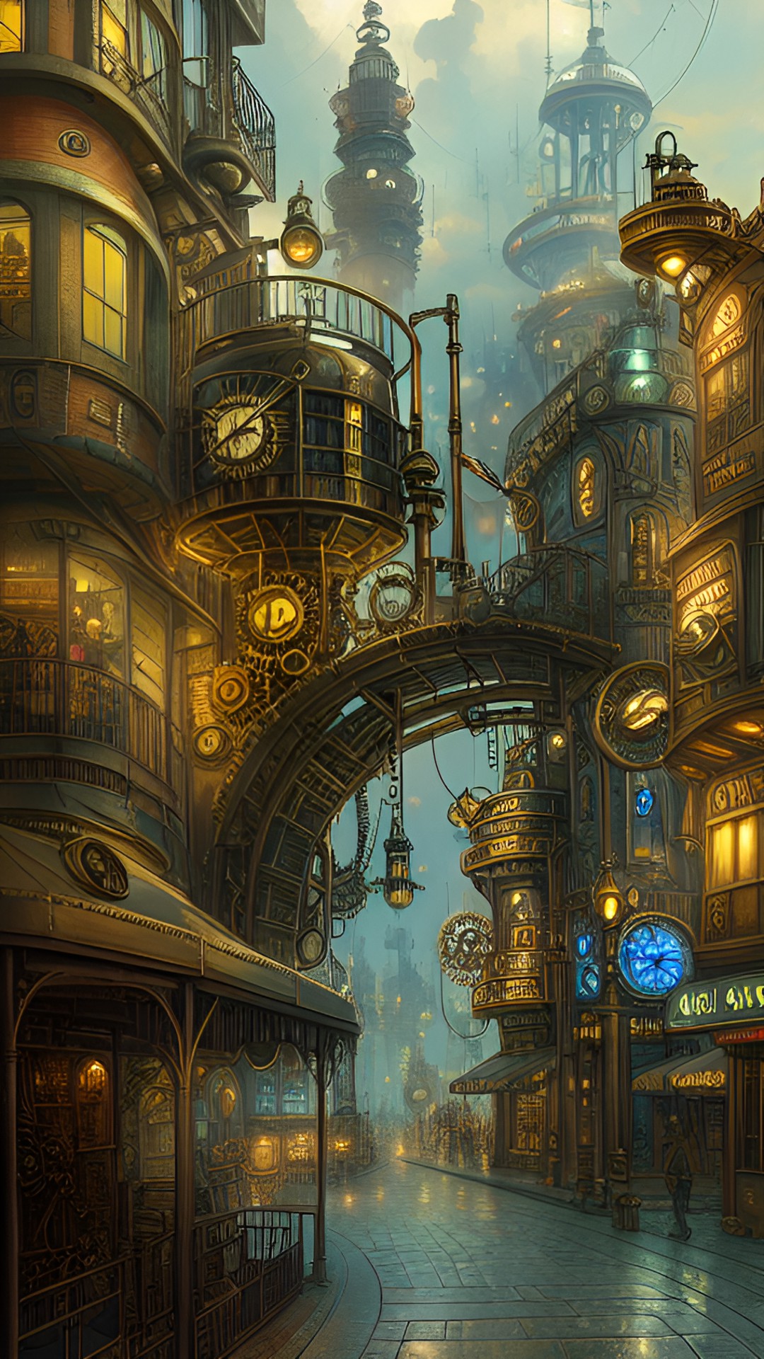 steampunk city preview