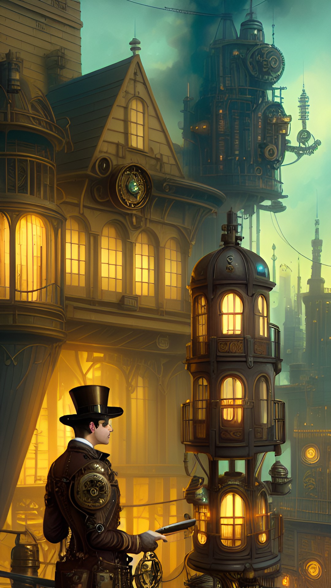 steampunk city preview