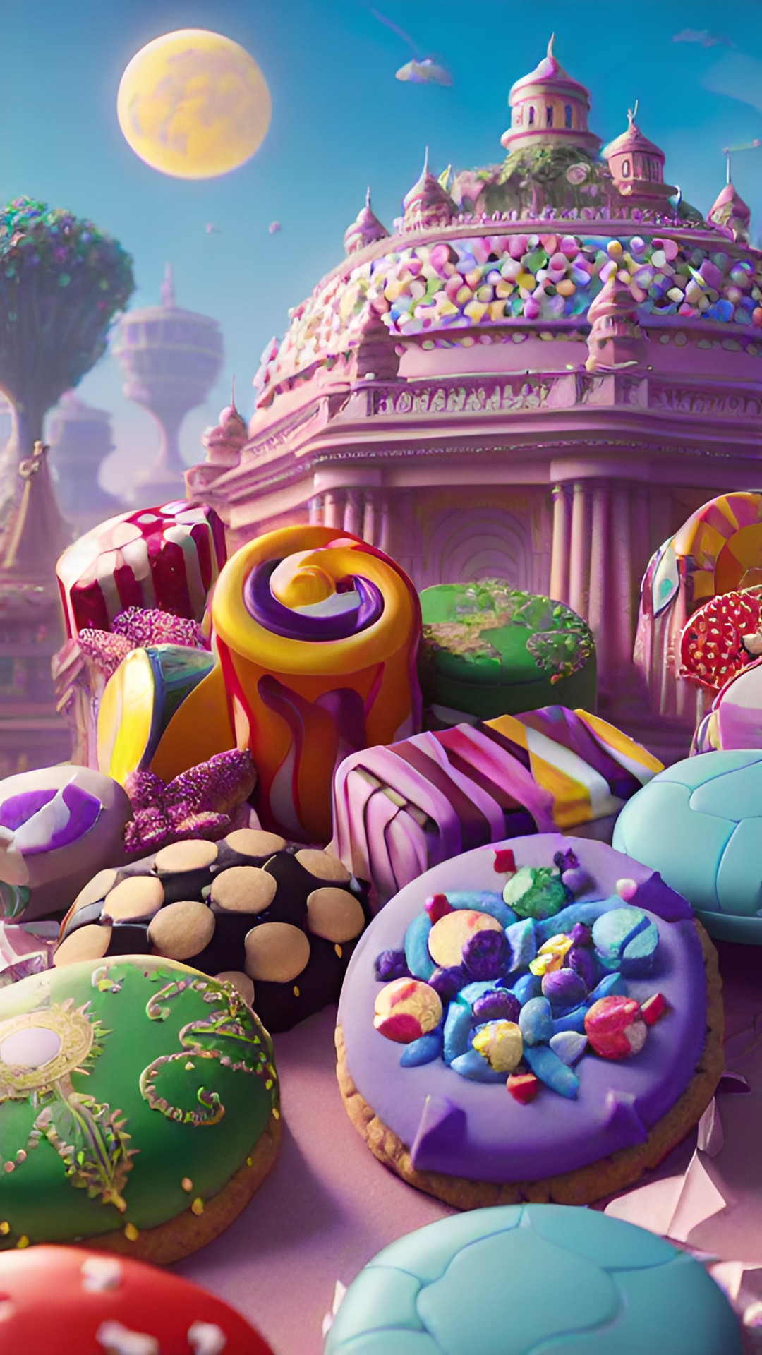 world made of candies and cookies preview