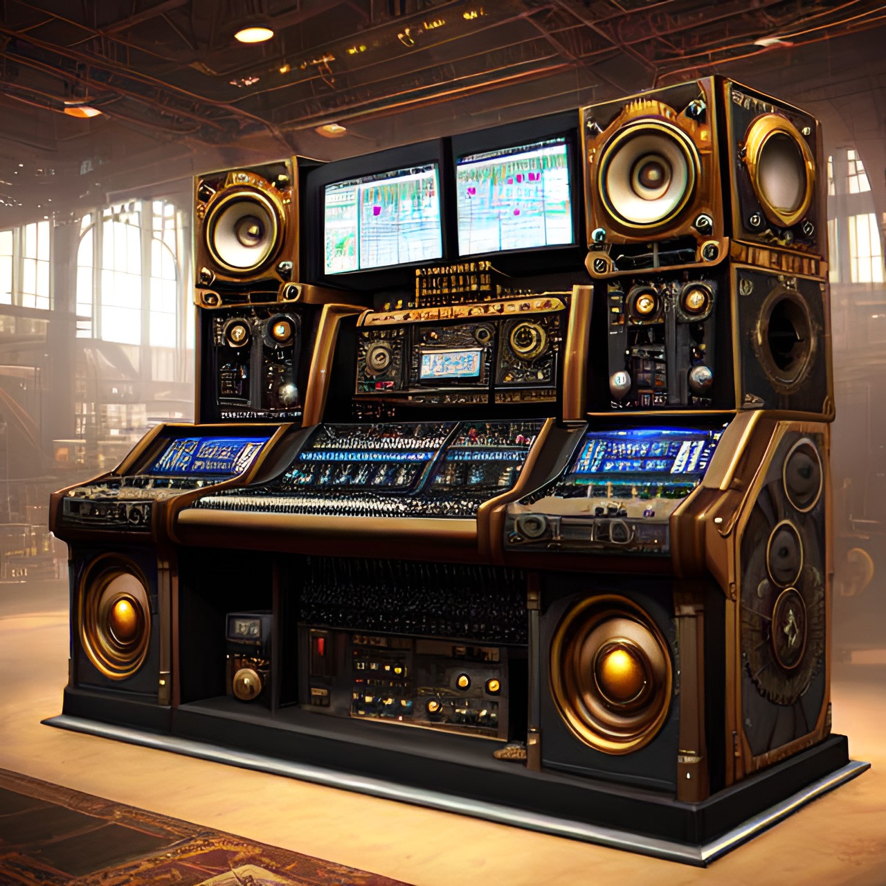 giant mixing console preview