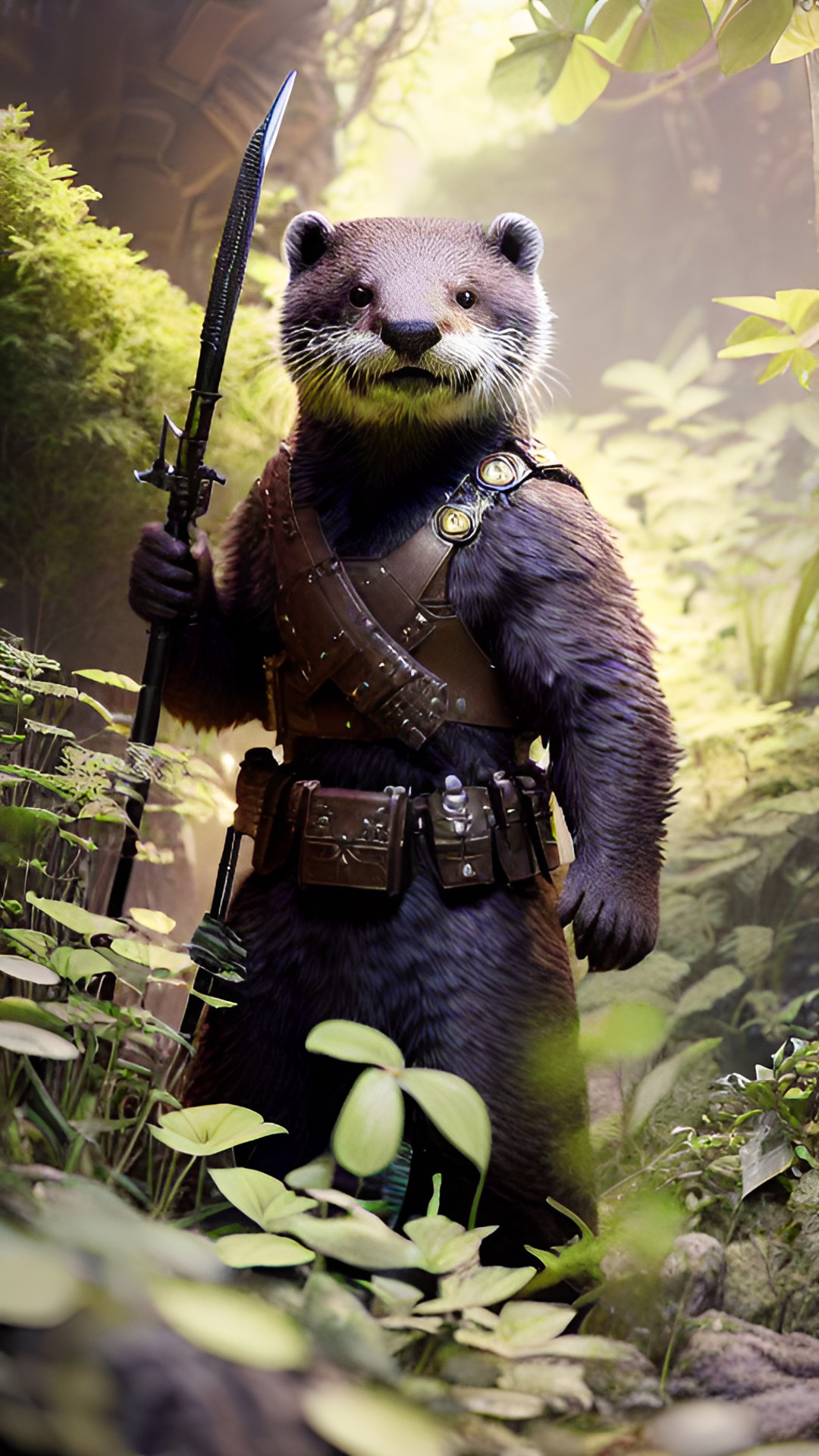 the otter warrior stood ready for battle with the darkness preview