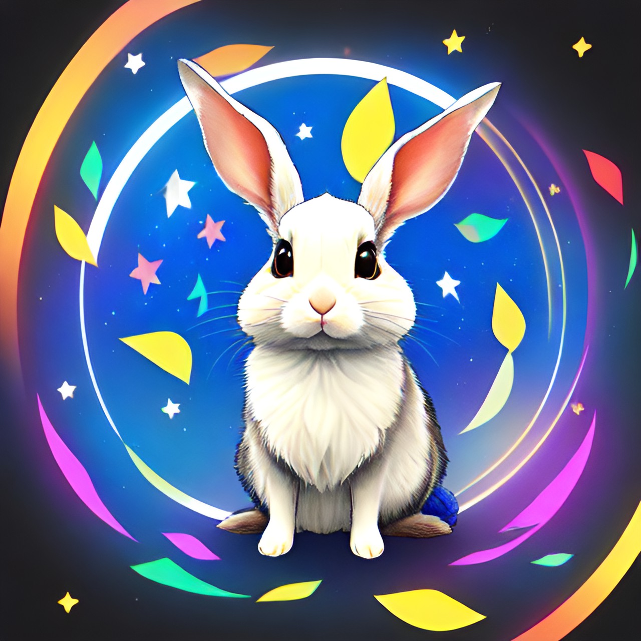 my name is chamila create an ultra hd 4d logo of a rabbit with my name underneath preview