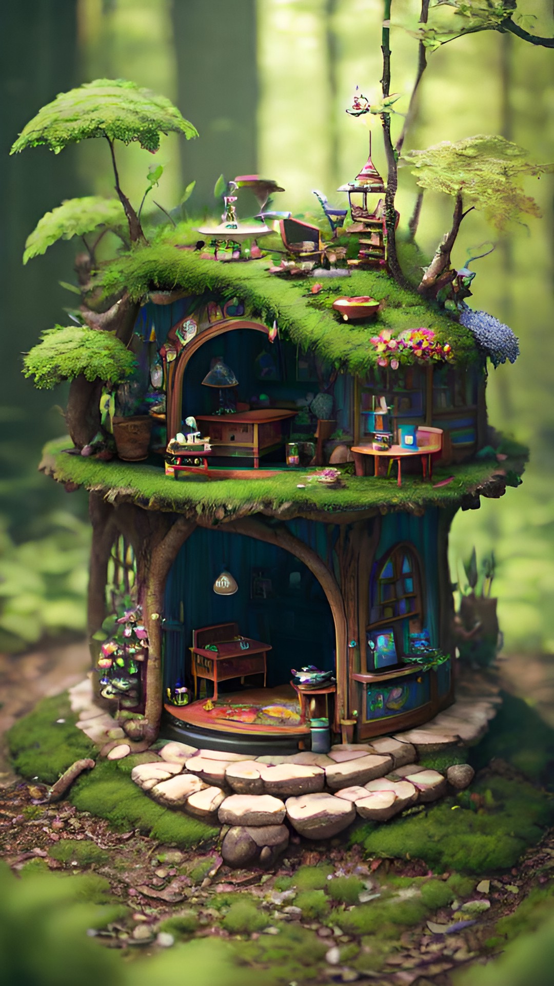 miniature living room for fairies preview