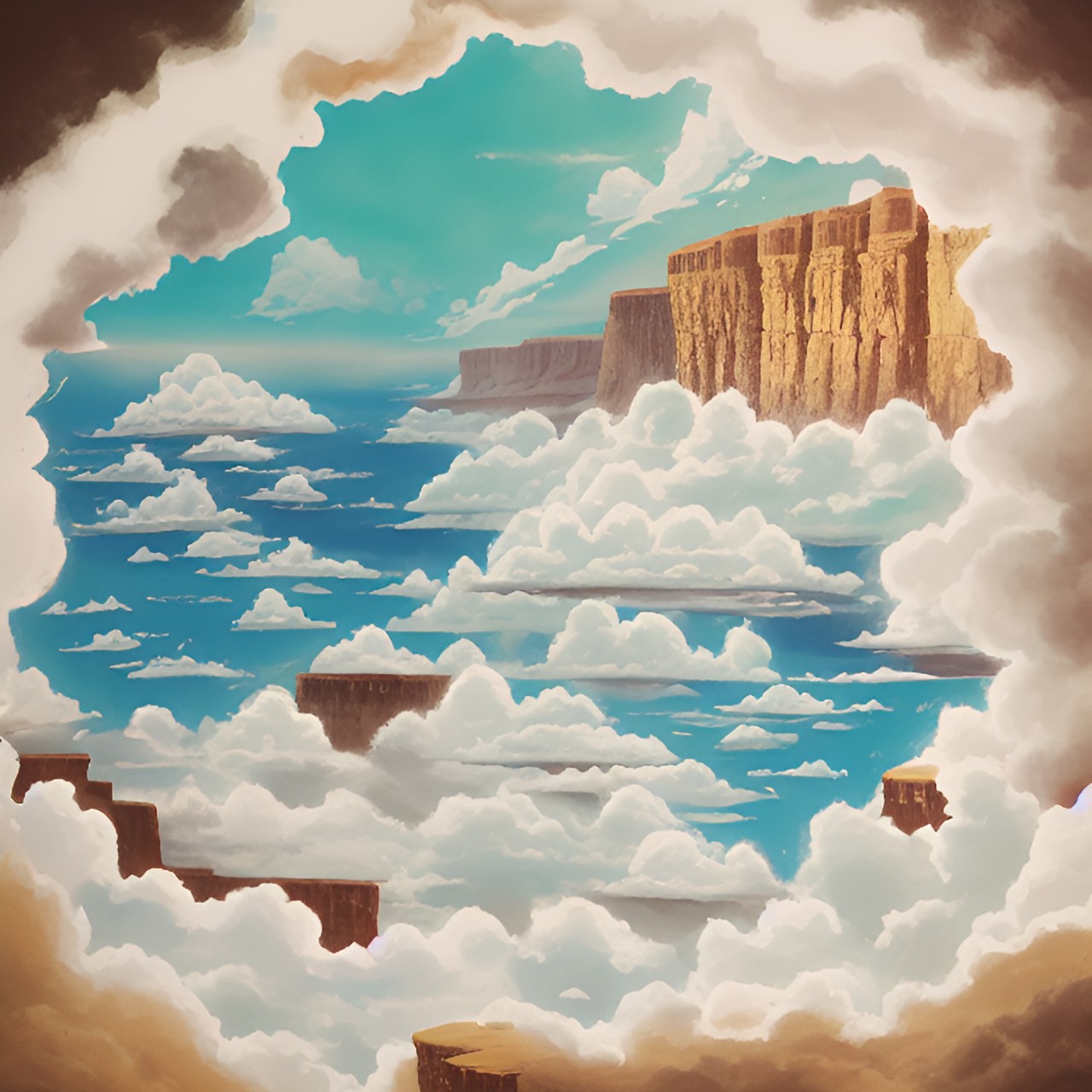 cliffs in the clouds preview